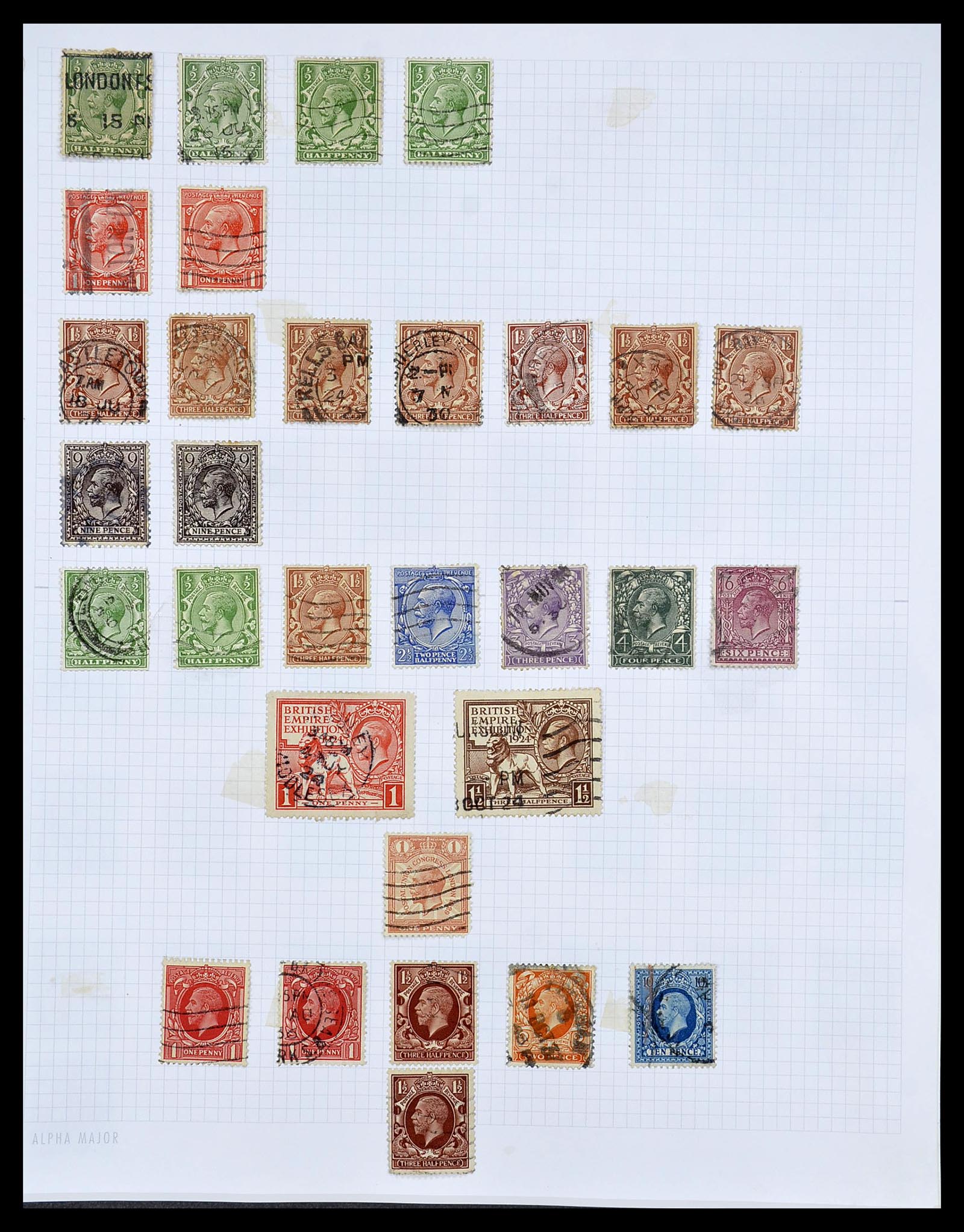 34373 032 - Postzegelverzameling 34373 Engeland 1858-1970.