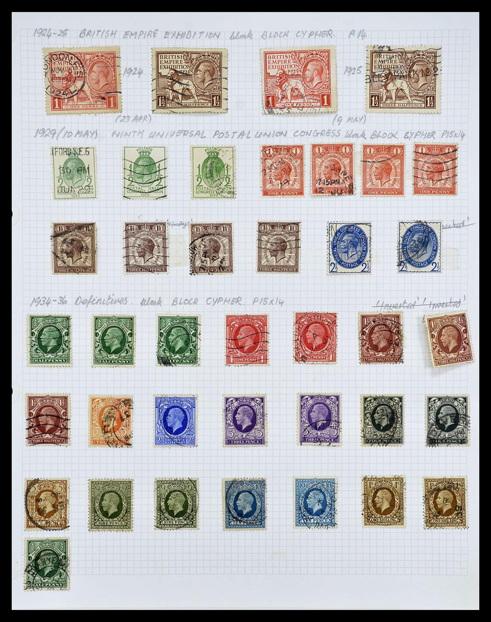 34373 033 - Postzegelverzameling 34373 Engeland 1858-1970.