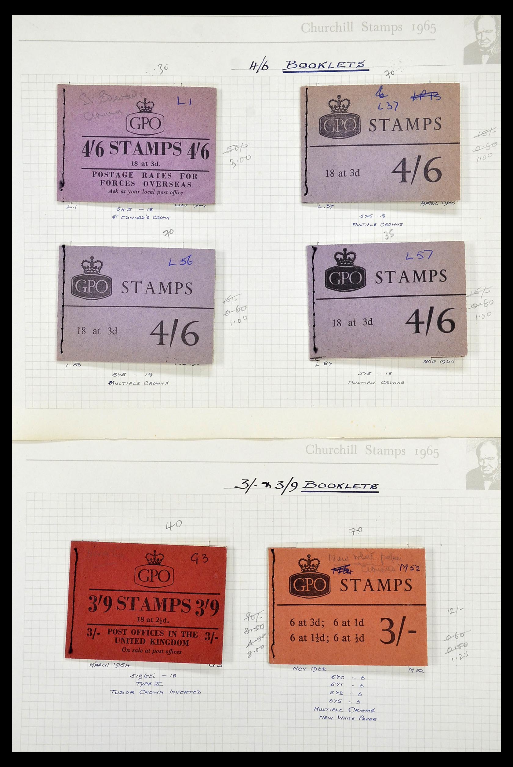34373 036 - Postzegelverzameling 34373 Engeland 1858-1970.