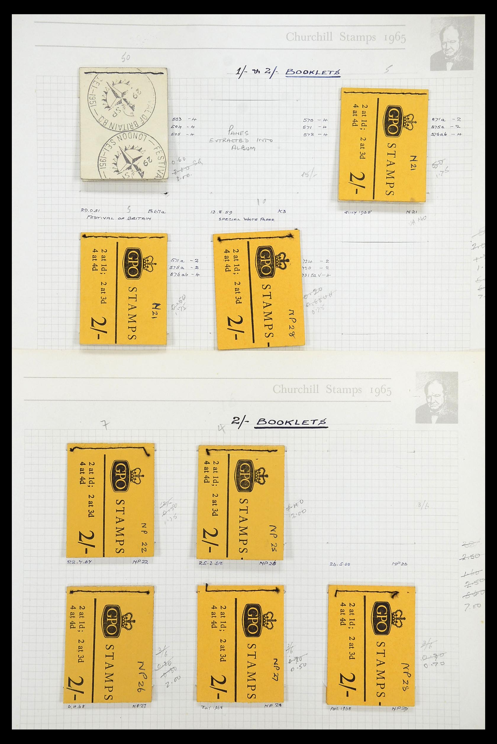 34373 037 - Stamp collection 34373 Great Britain 1858-1970.