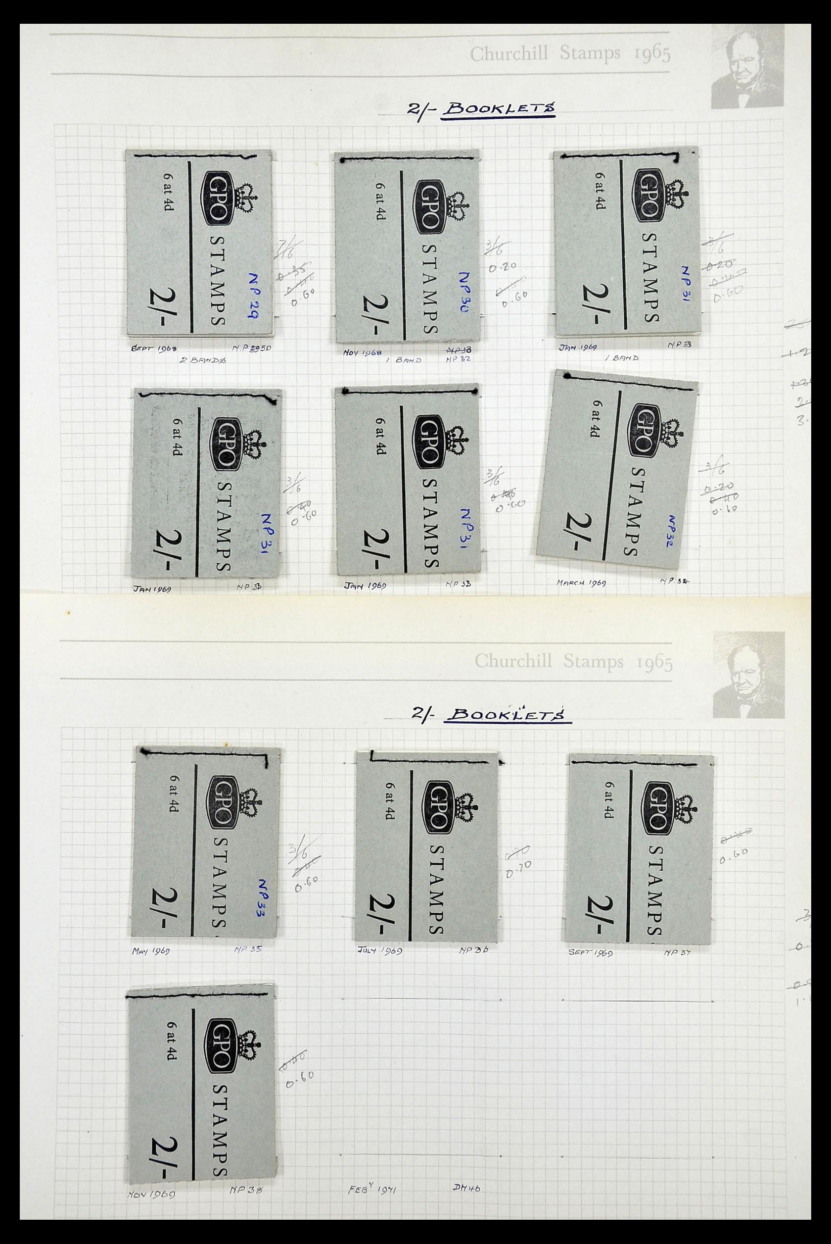 34373 038 - Postzegelverzameling 34373 Engeland 1858-1970.