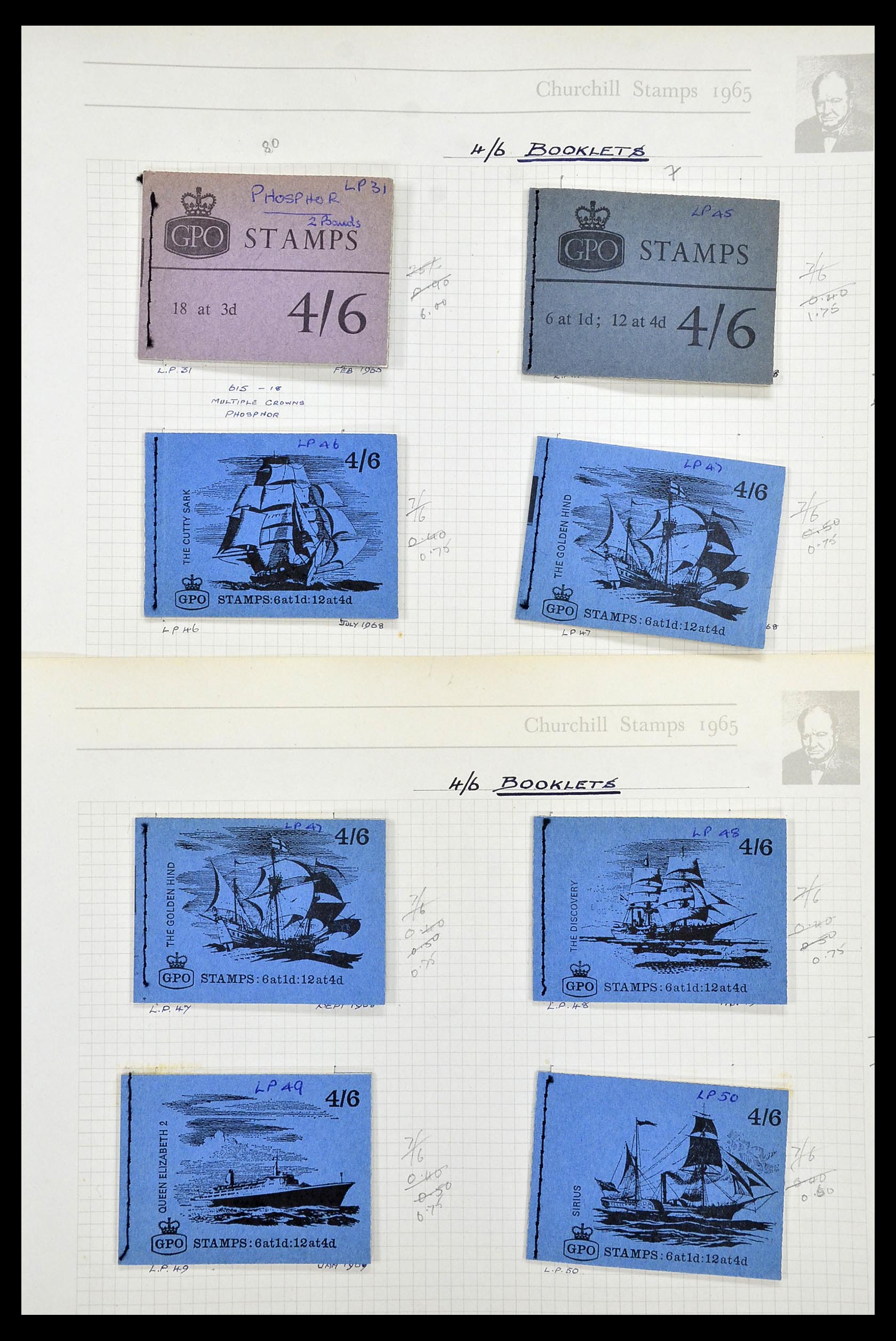 34373 039 - Postzegelverzameling 34373 Engeland 1858-1970.