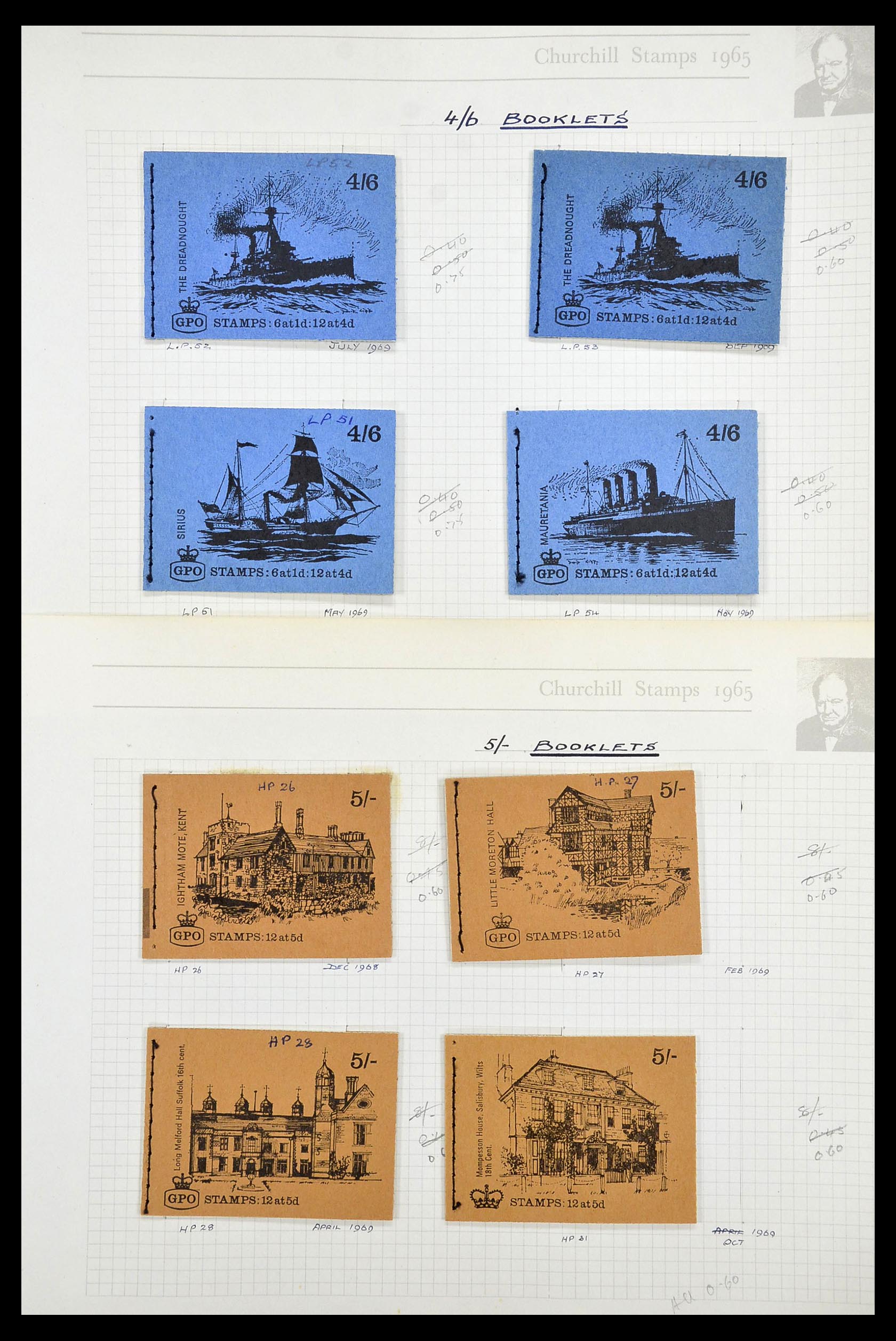 34373 040 - Postzegelverzameling 34373 Engeland 1858-1970.