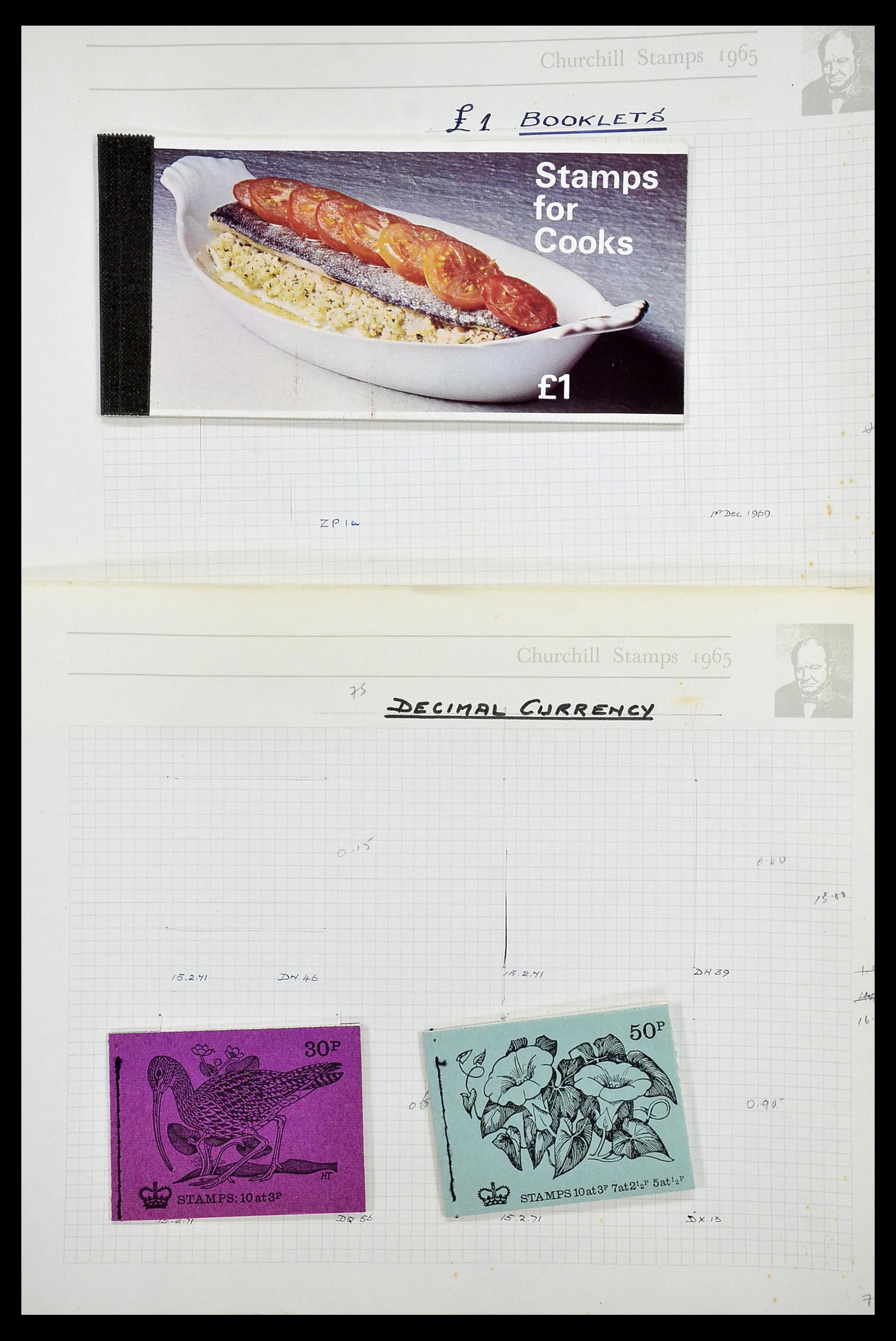 34373 044 - Postzegelverzameling 34373 Engeland 1858-1970.