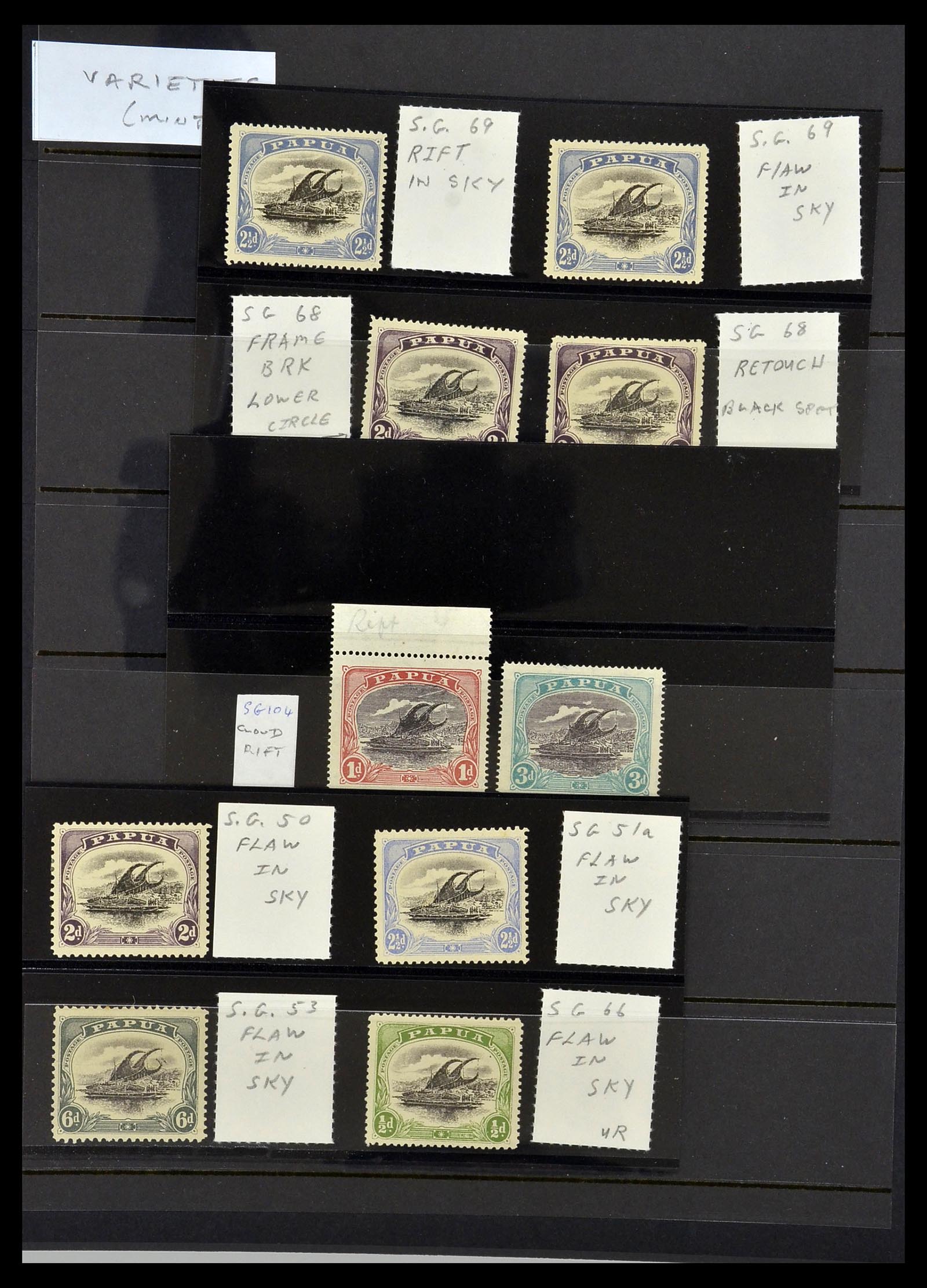 34374 002 - Postzegelverzameling 34374 Papua 1907-1931.