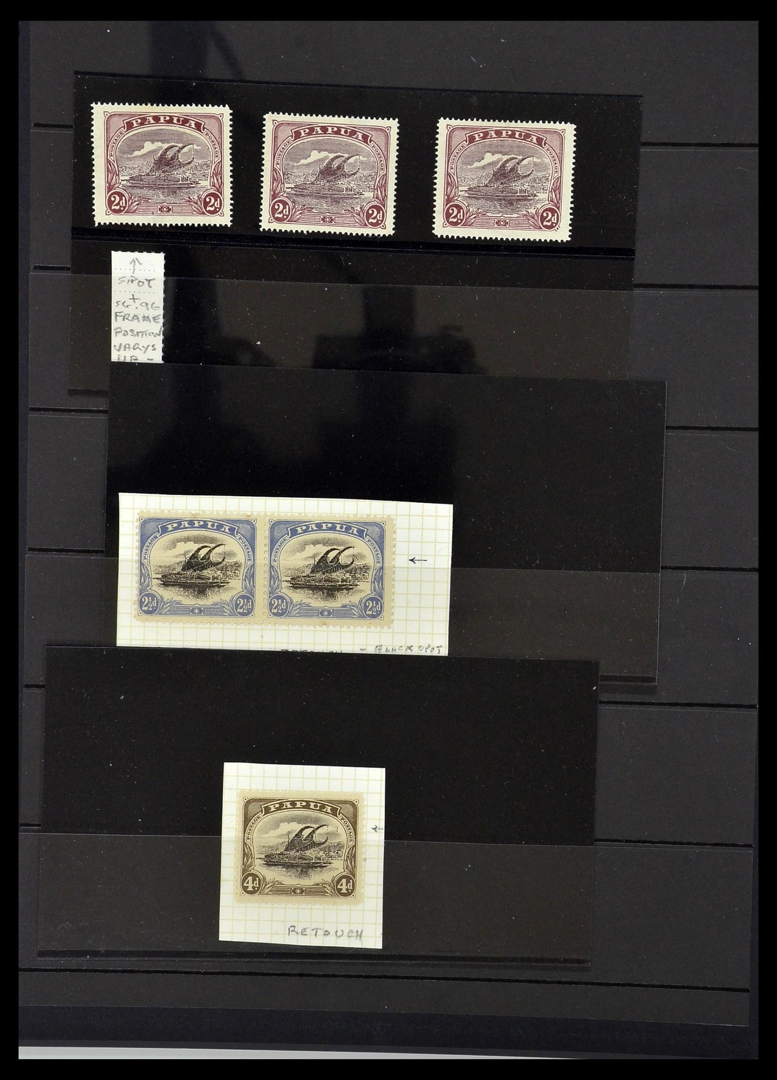 34374 004 - Postzegelverzameling 34374 Papua 1907-1931.