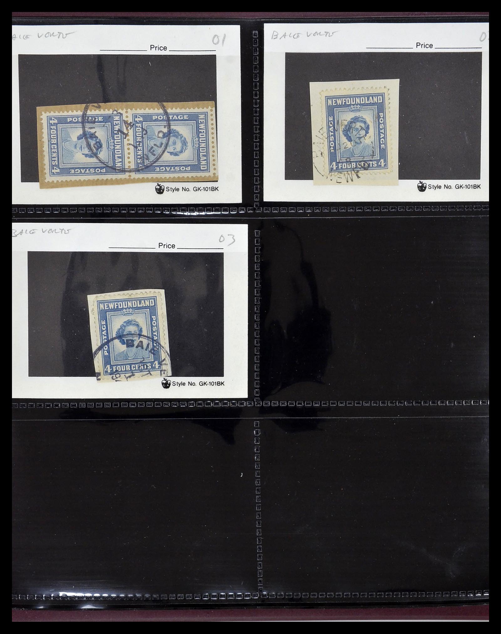 34380 013 - Postzegelverzameling 34380 Newfoundland stempelverzameling 1868-1950.