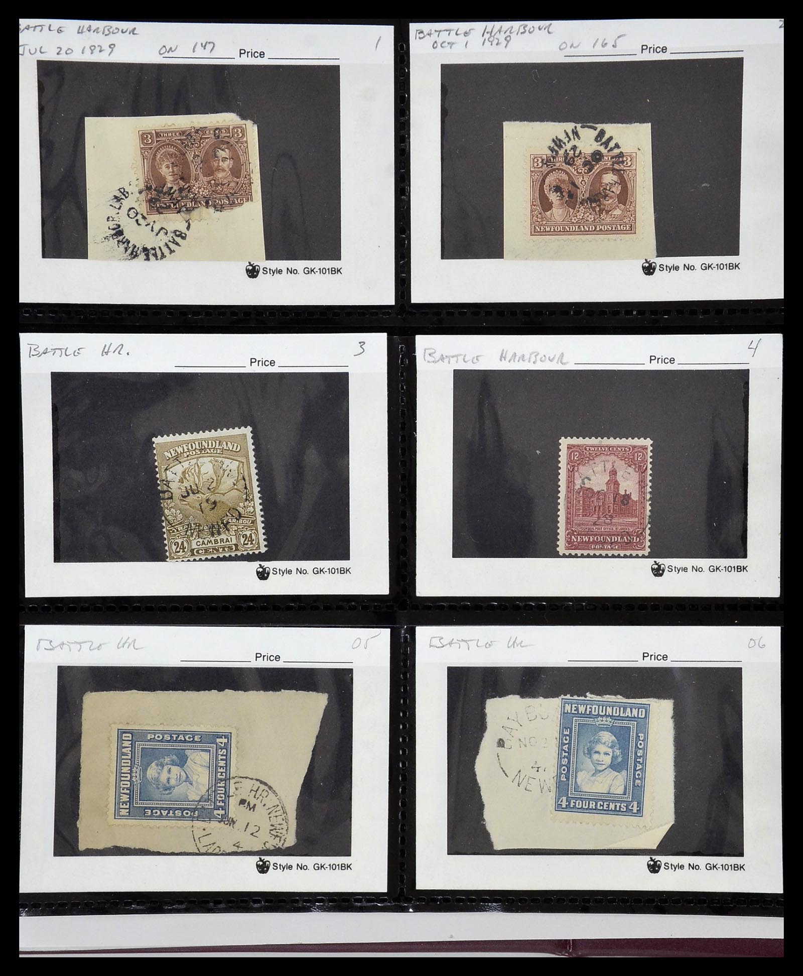 34380 016 - Postzegelverzameling 34380 Newfoundland stempelverzameling 1868-1950.