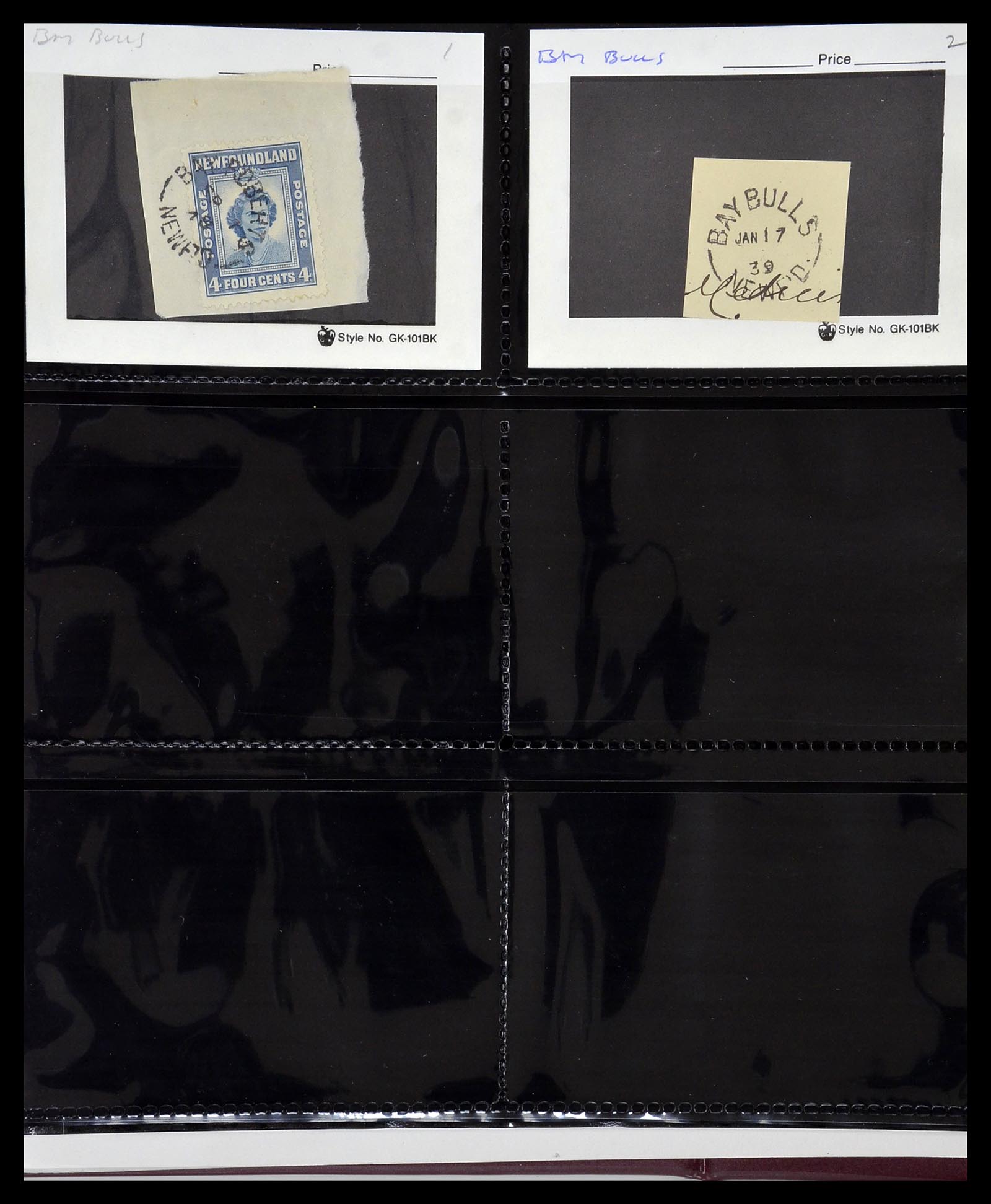 34380 017 - Postzegelverzameling 34380 Newfoundland stempelverzameling 1868-1950.