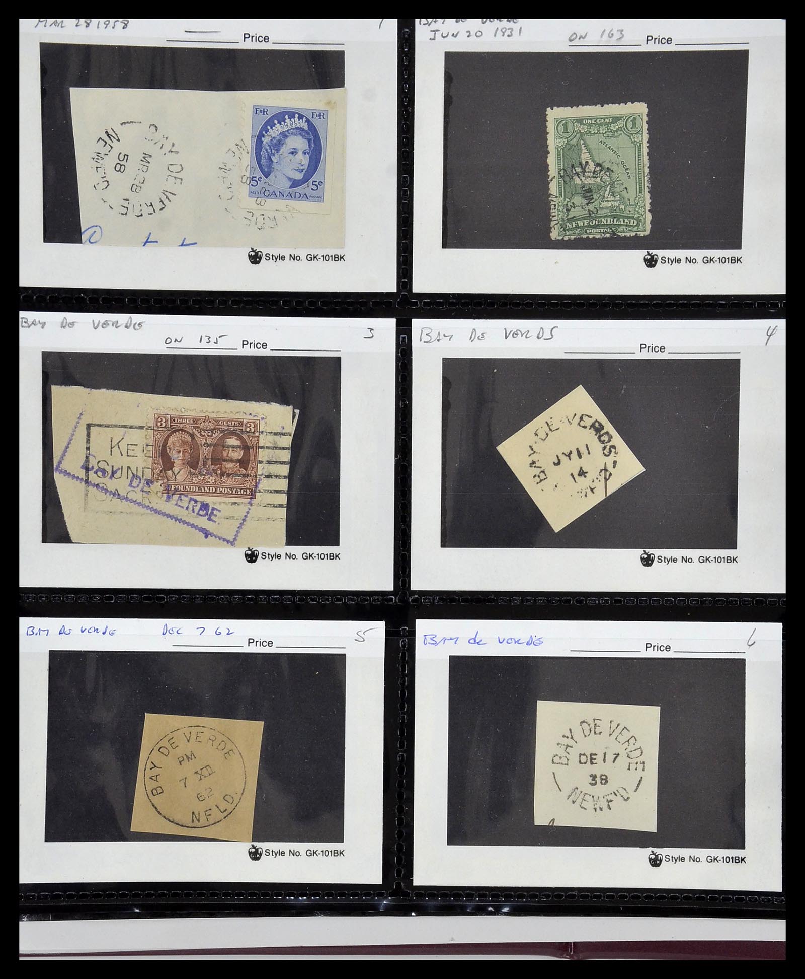 34380 018 - Postzegelverzameling 34380 Newfoundland stempelverzameling 1868-1950.