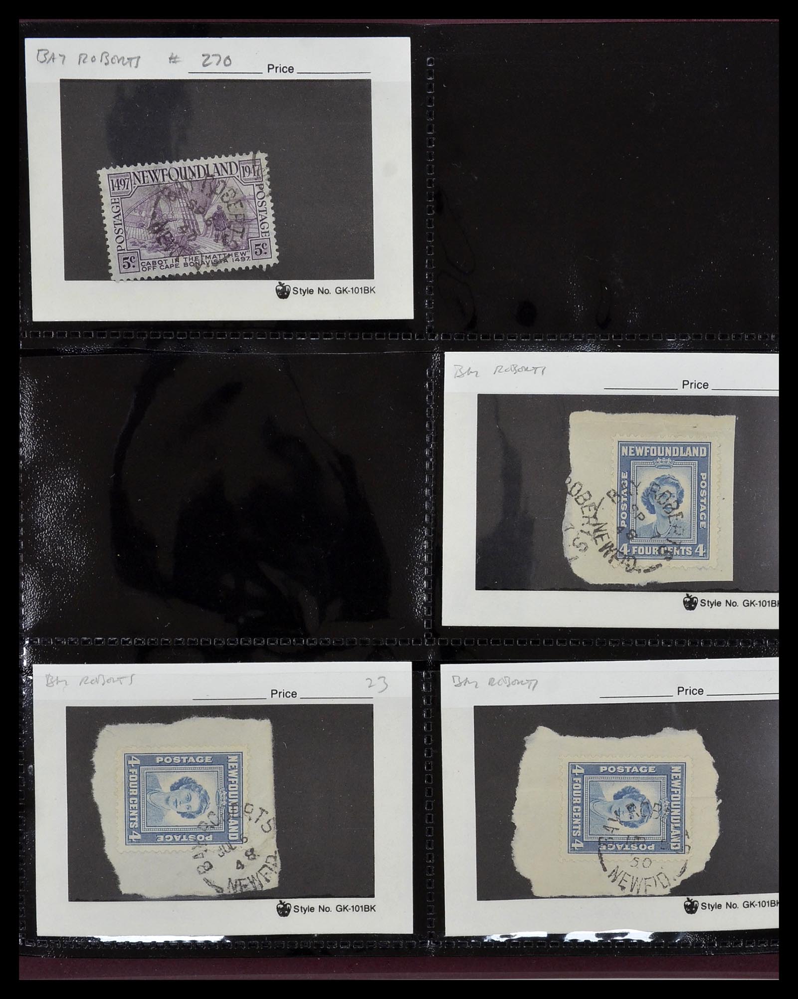 34380 024 - Postzegelverzameling 34380 Newfoundland stempelverzameling 1868-1950.