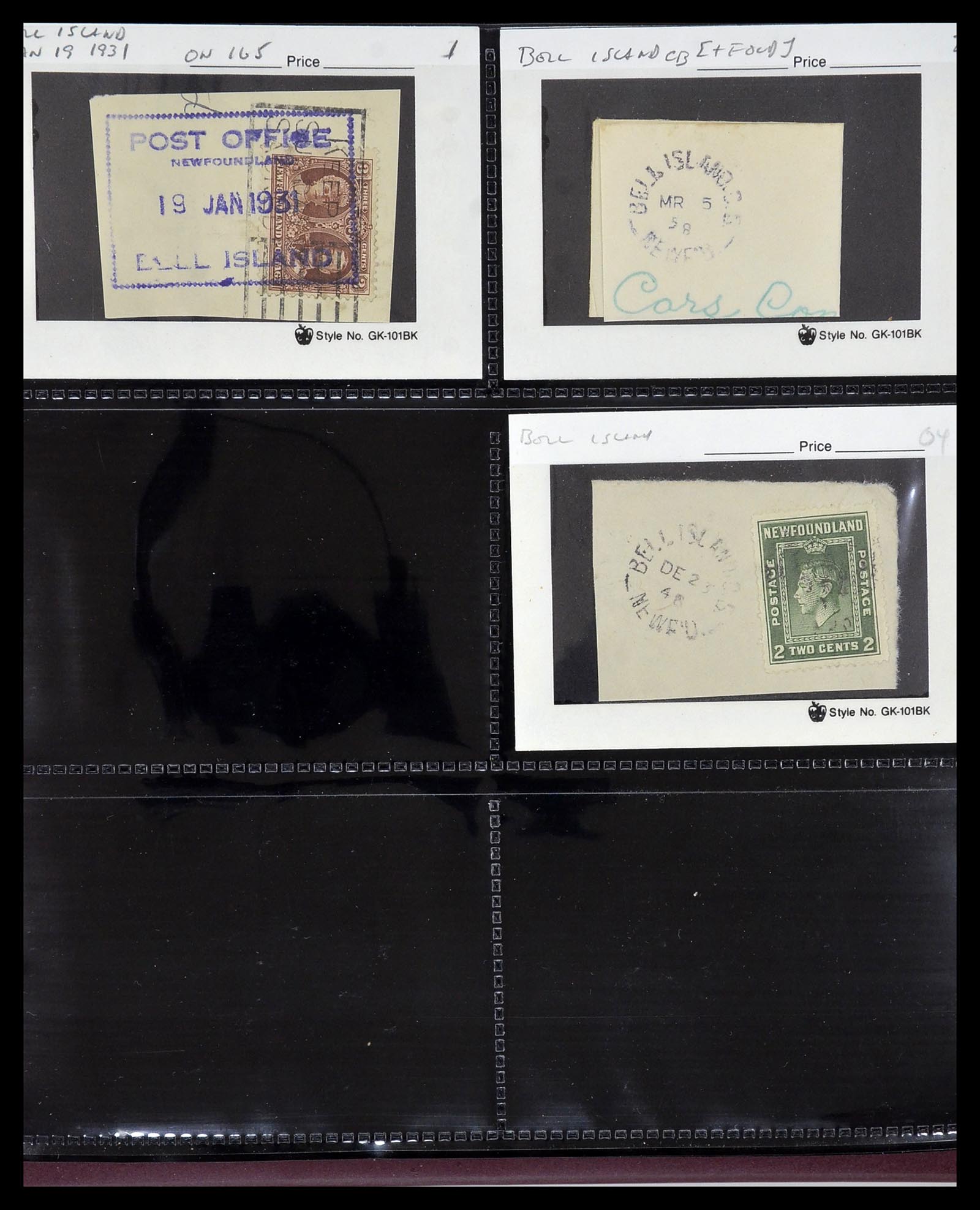 34380 027 - Postzegelverzameling 34380 Newfoundland stempelverzameling 1868-1950.