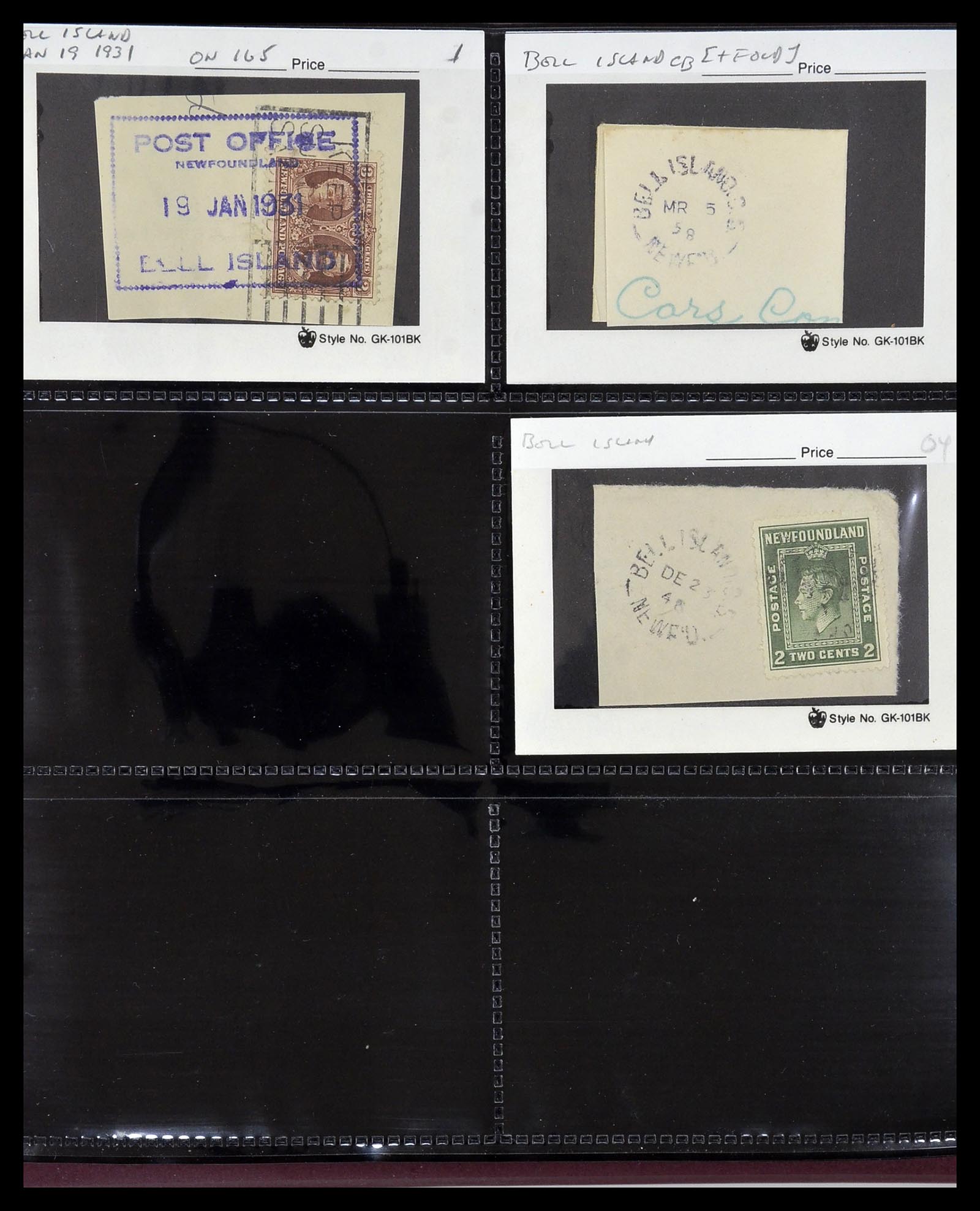 34380 028 - Postzegelverzameling 34380 Newfoundland stempelverzameling 1868-1950.