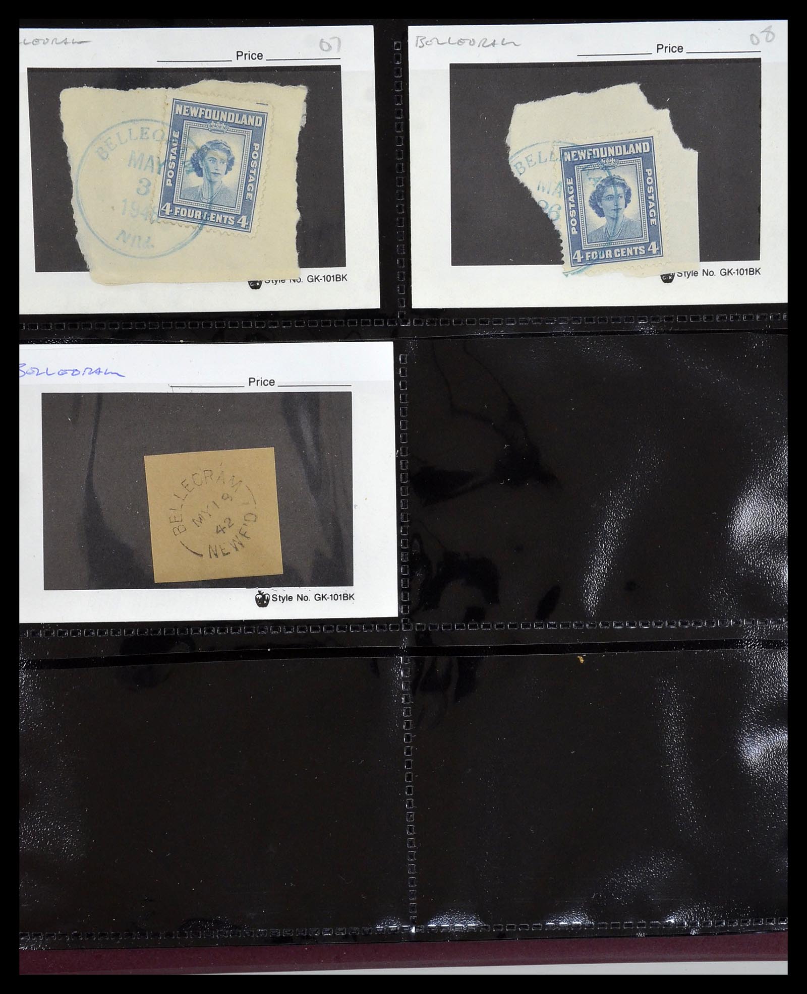 34380 034 - Postzegelverzameling 34380 Newfoundland stempelverzameling 1868-1950.
