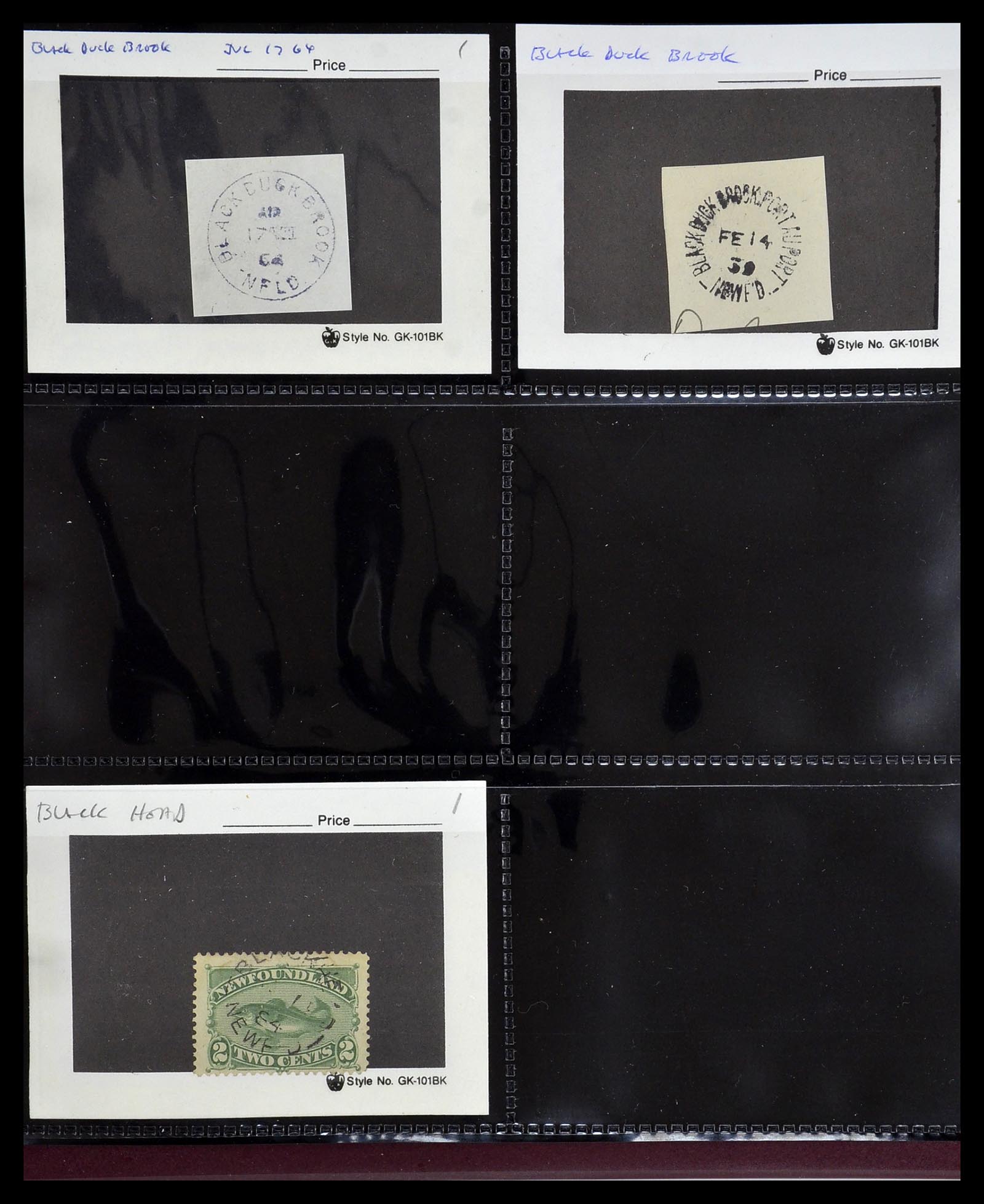 34380 040 - Postzegelverzameling 34380 Newfoundland stempelverzameling 1868-1950.