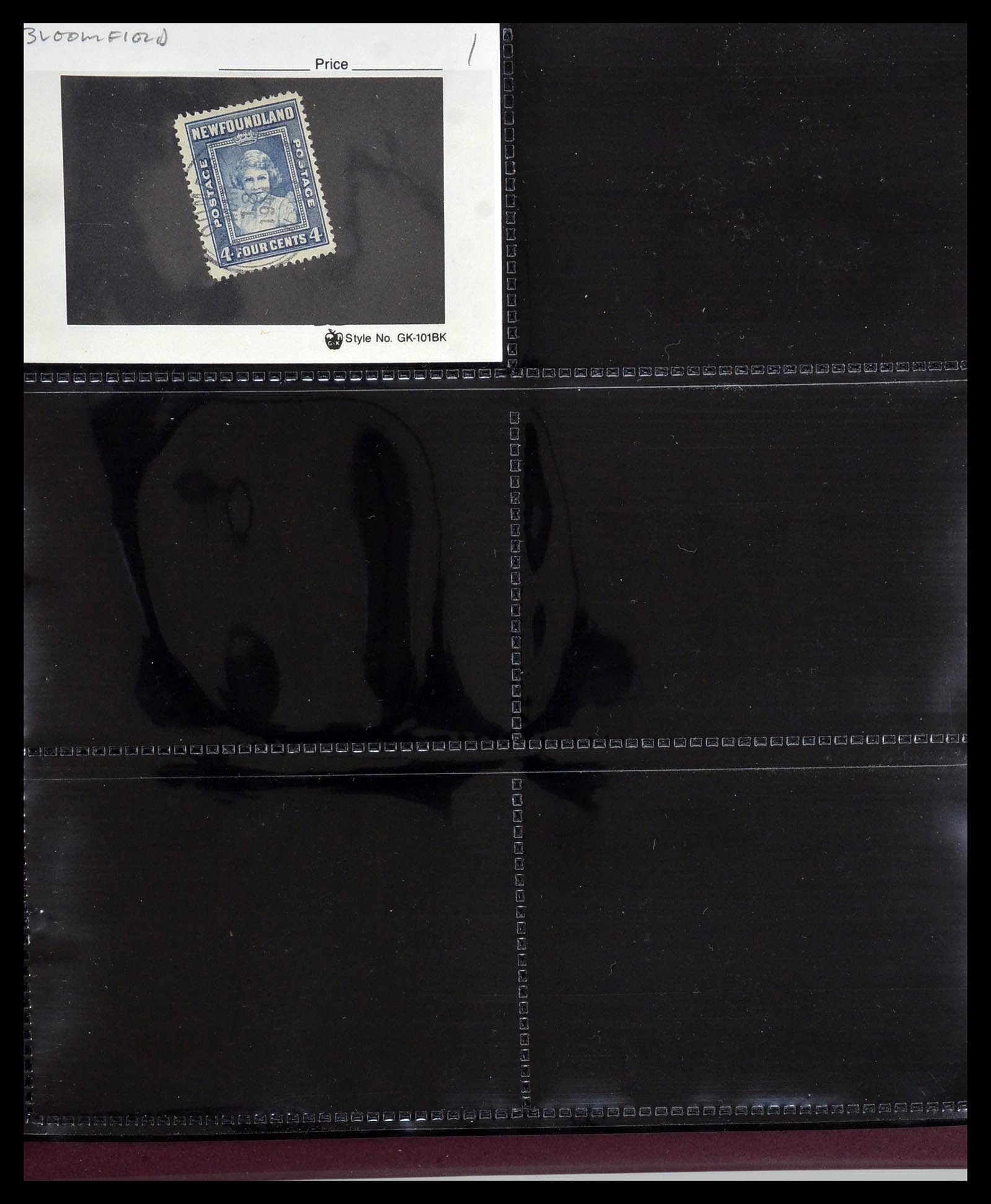 34380 042 - Postzegelverzameling 34380 Newfoundland stempelverzameling 1868-1950.