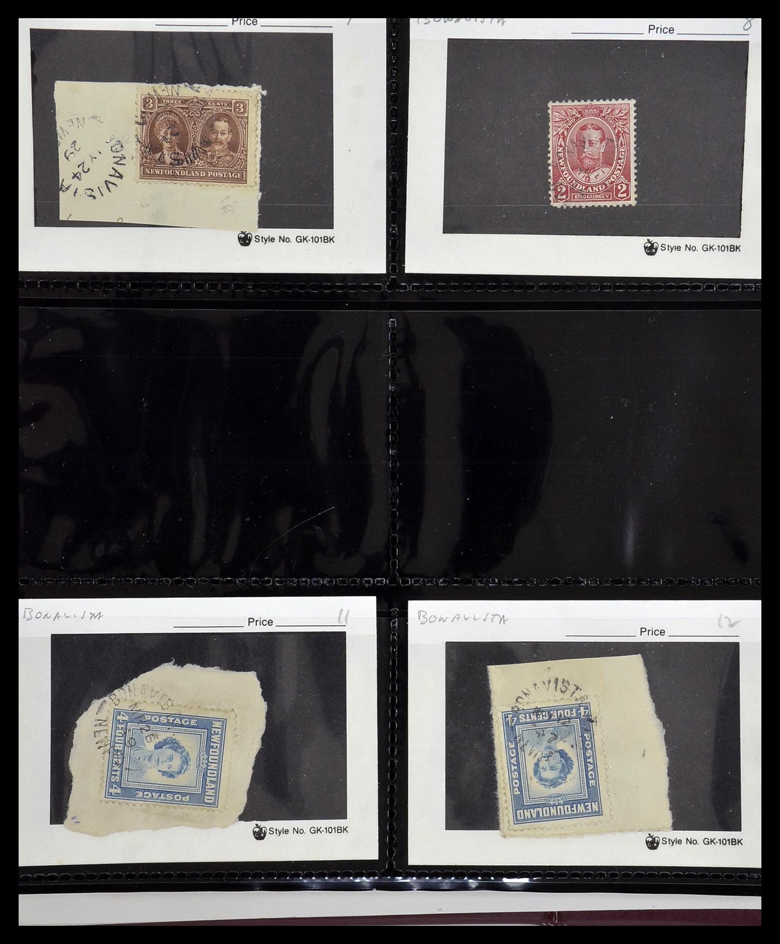 34380 045 - Postzegelverzameling 34380 Newfoundland stempelverzameling 1868-1950.