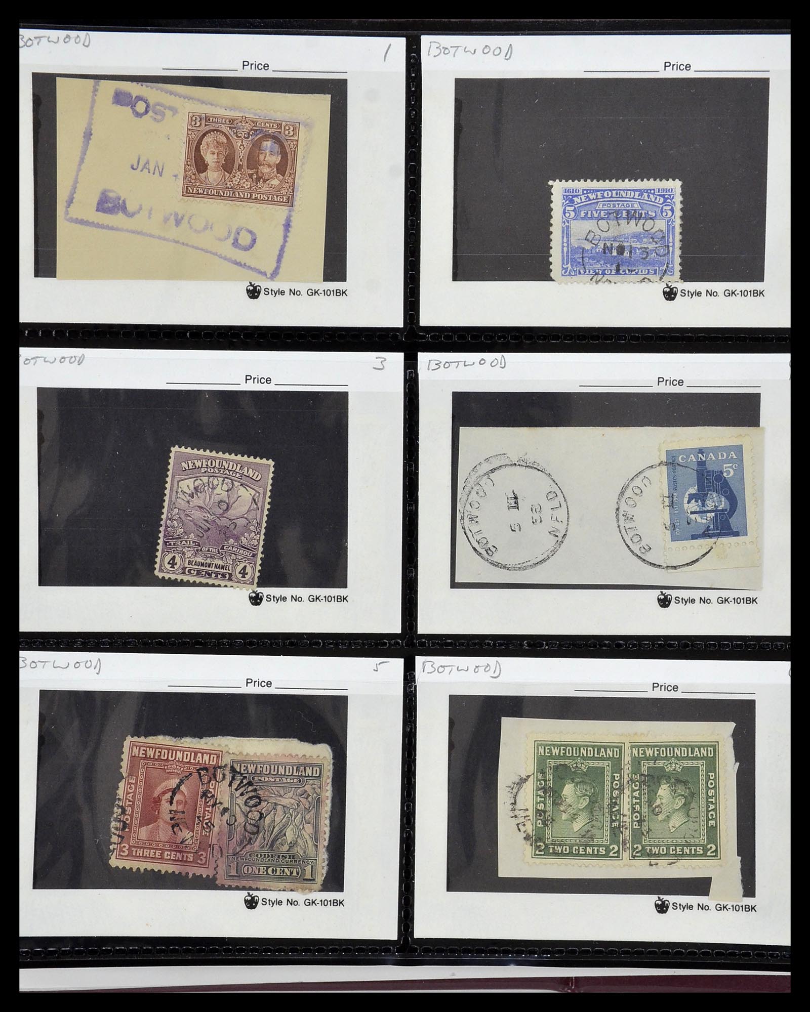 34380 051 - Postzegelverzameling 34380 Newfoundland stempelverzameling 1868-1950.
