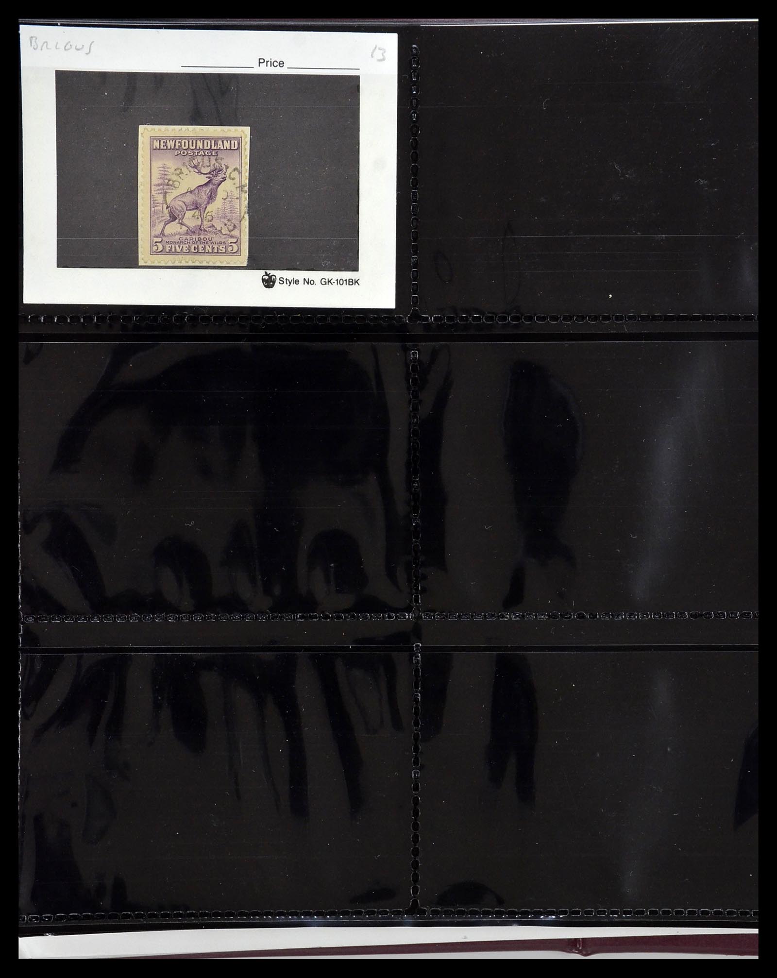 34380 059 - Postzegelverzameling 34380 Newfoundland stempelverzameling 1868-1950.