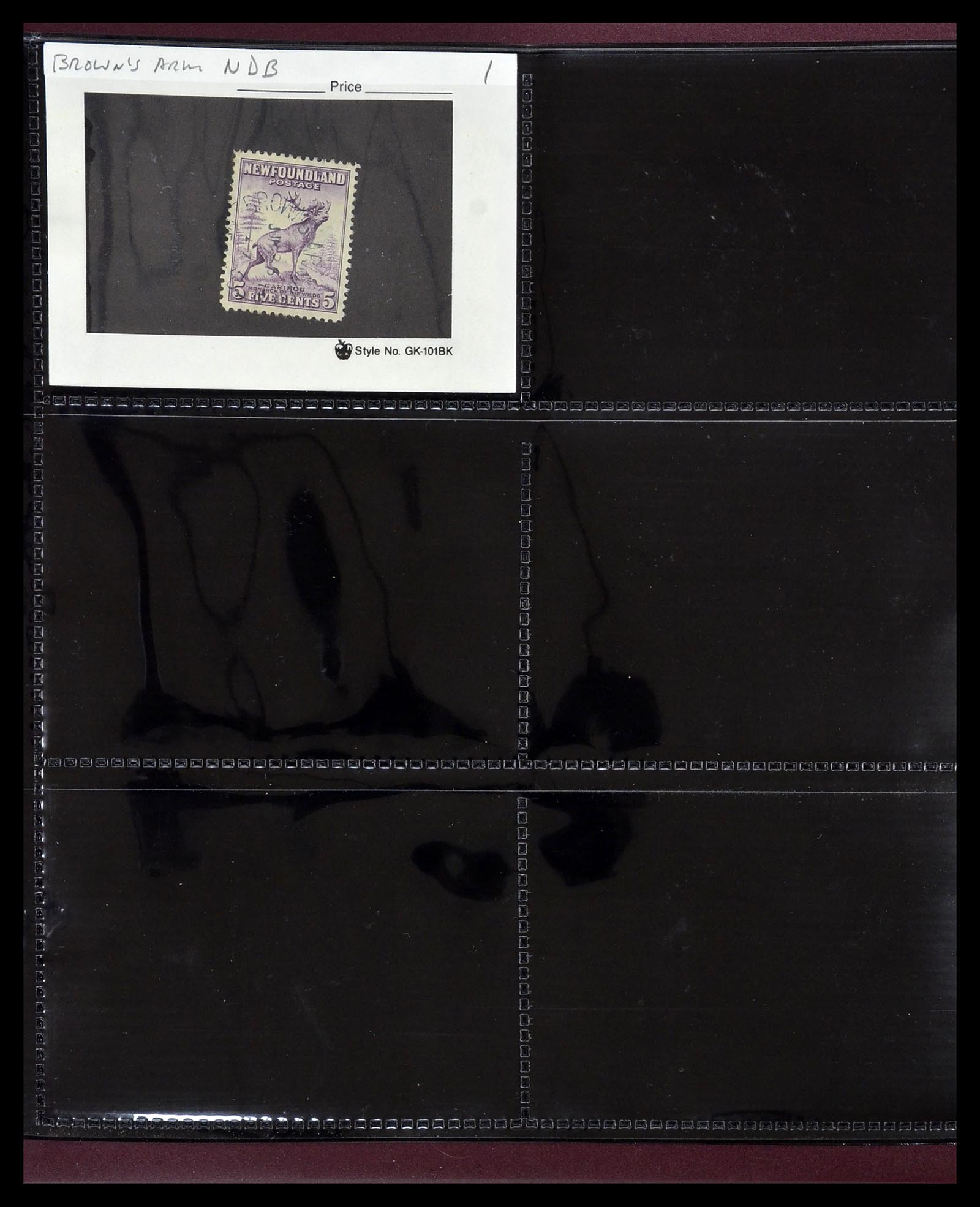 34380 064 - Postzegelverzameling 34380 Newfoundland stempelverzameling 1868-1950.