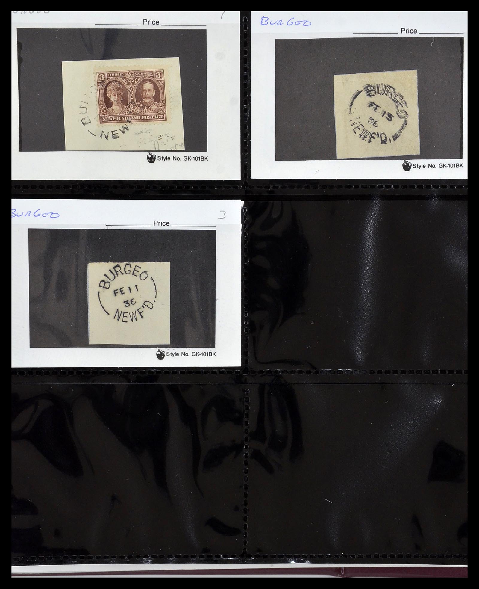 34380 069 - Postzegelverzameling 34380 Newfoundland stempelverzameling 1868-1950.