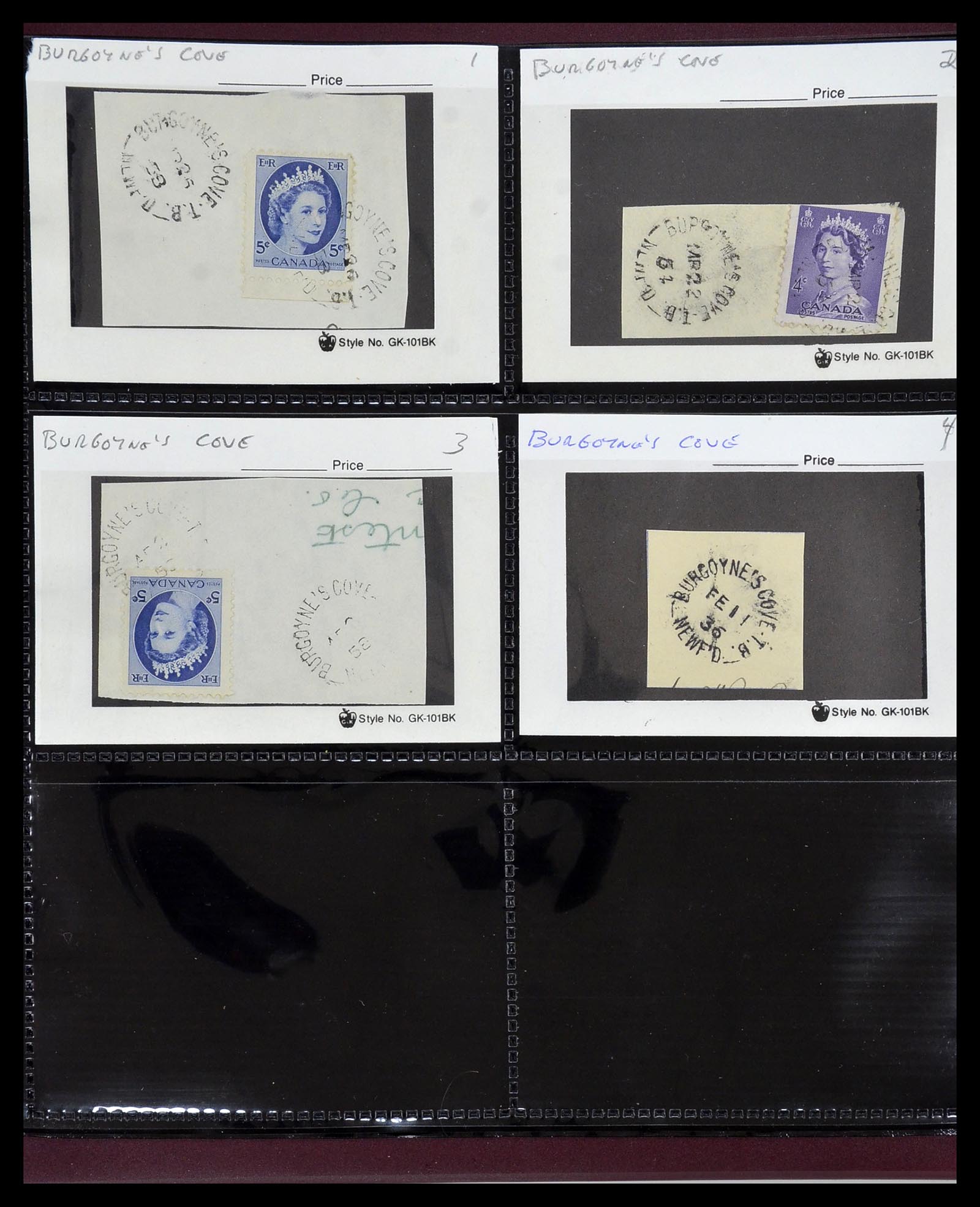 34380 070 - Postzegelverzameling 34380 Newfoundland stempelverzameling 1868-1950.