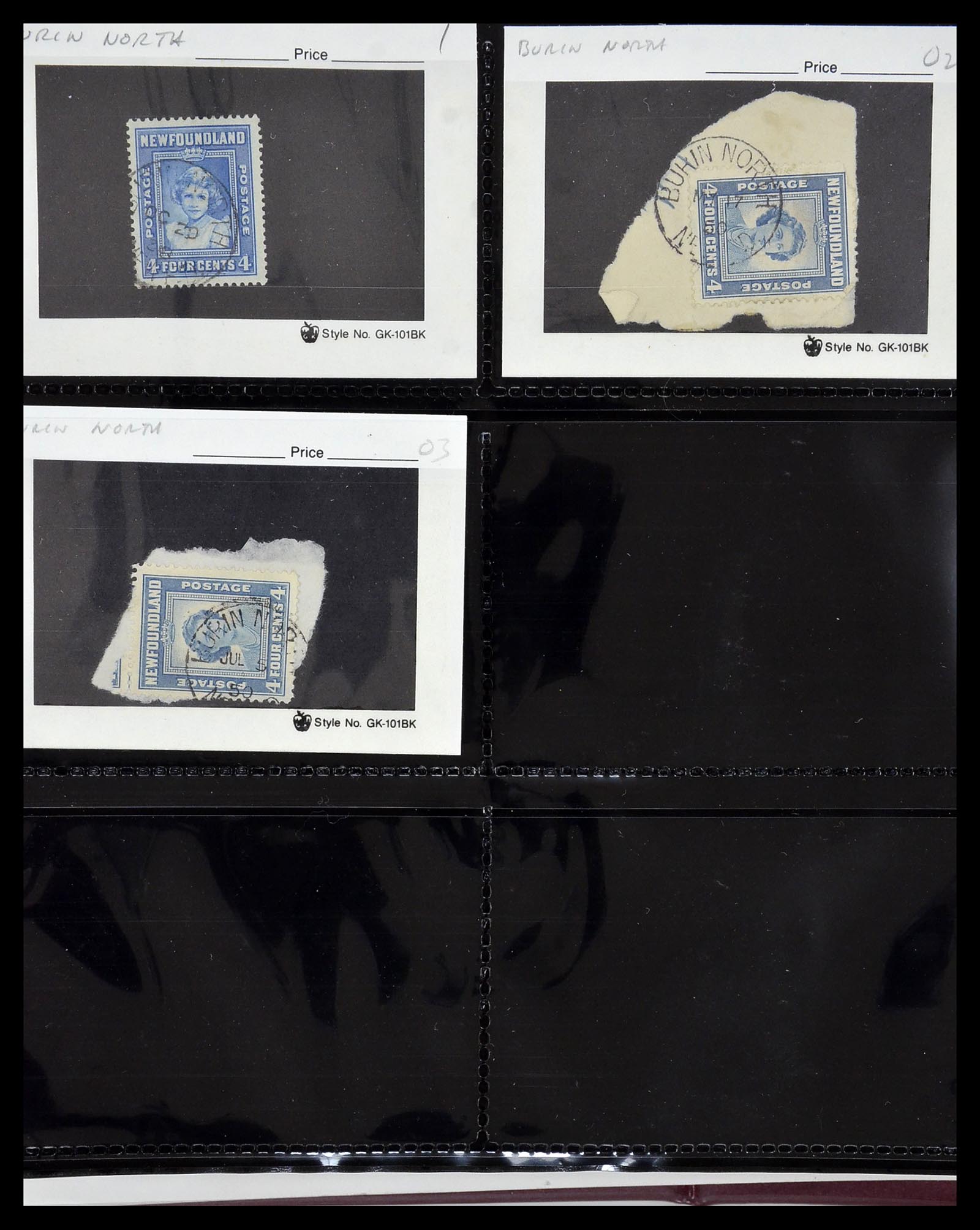 34380 072 - Postzegelverzameling 34380 Newfoundland stempelverzameling 1868-1950.