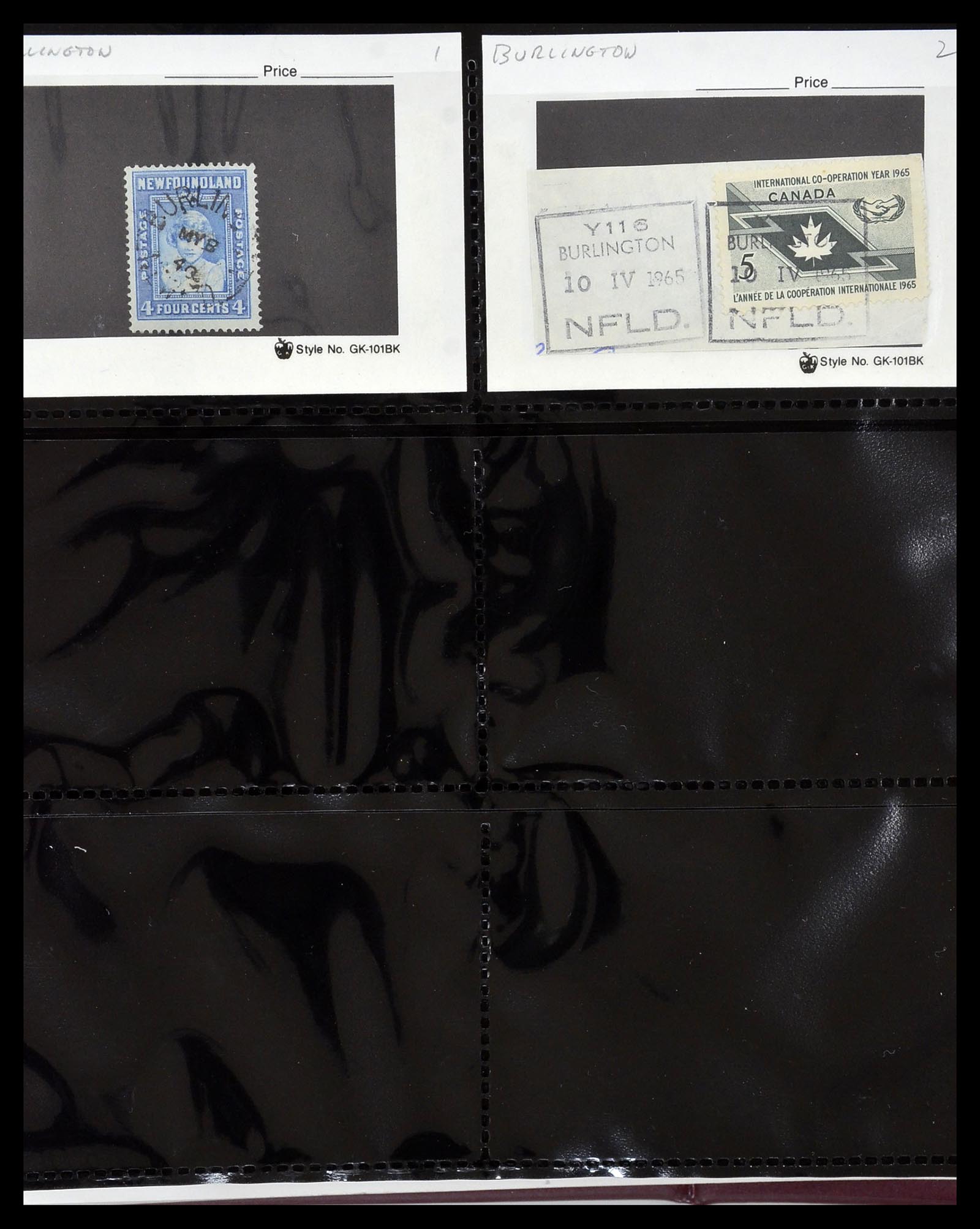 34380 073 - Postzegelverzameling 34380 Newfoundland stempelverzameling 1868-1950.