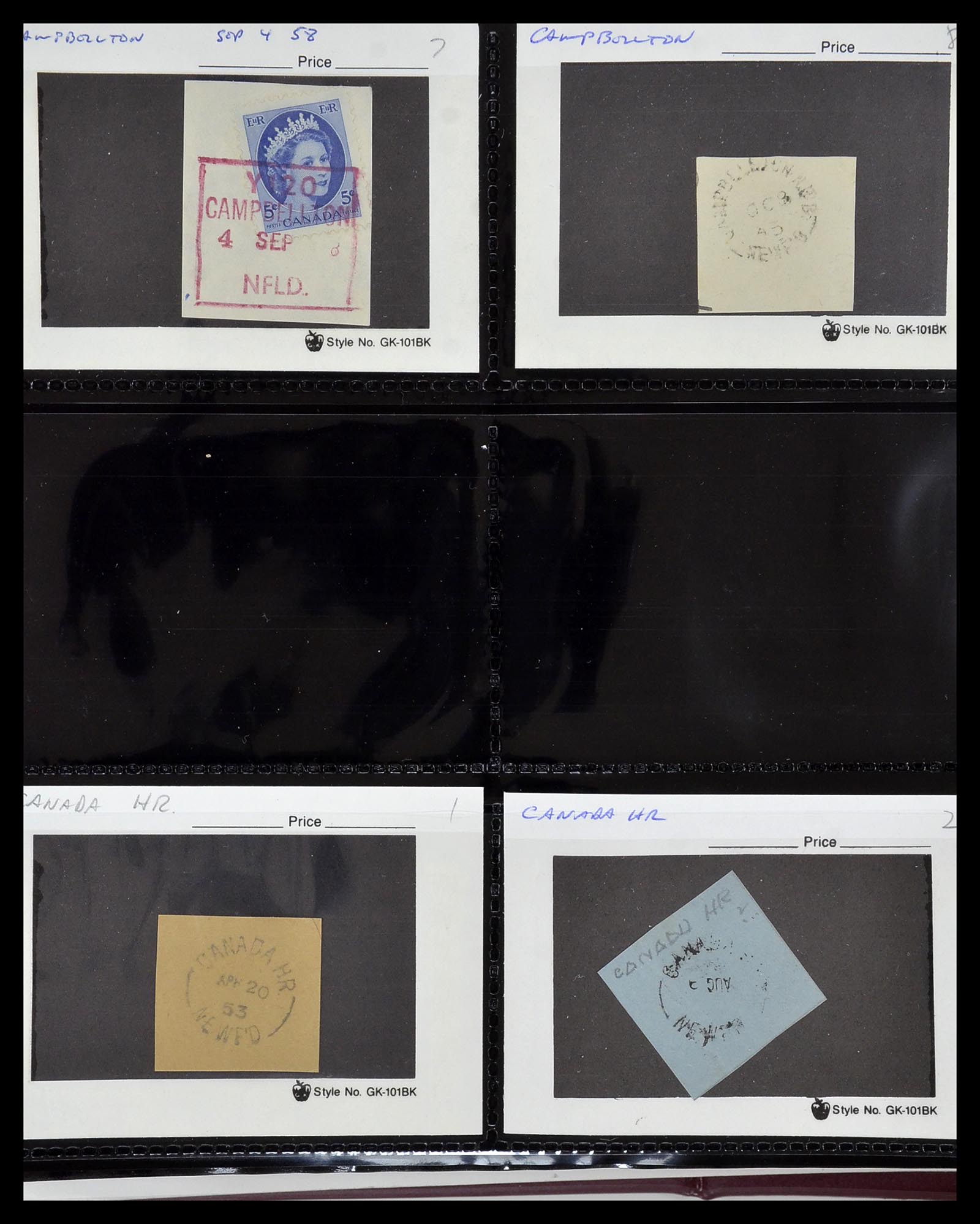 34380 079 - Postzegelverzameling 34380 Newfoundland stempelverzameling 1868-1950.