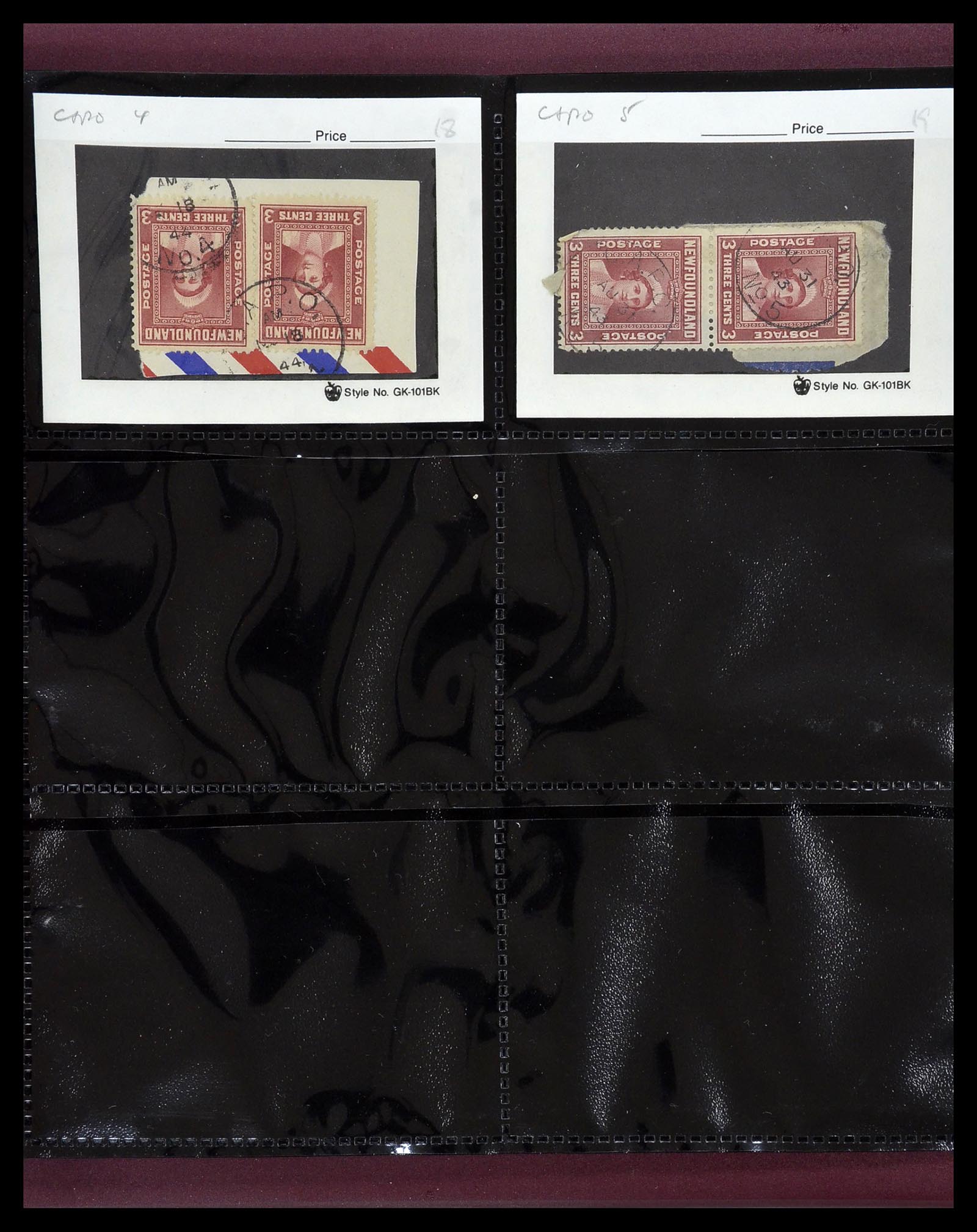 34380 083 - Postzegelverzameling 34380 Newfoundland stempelverzameling 1868-1950.