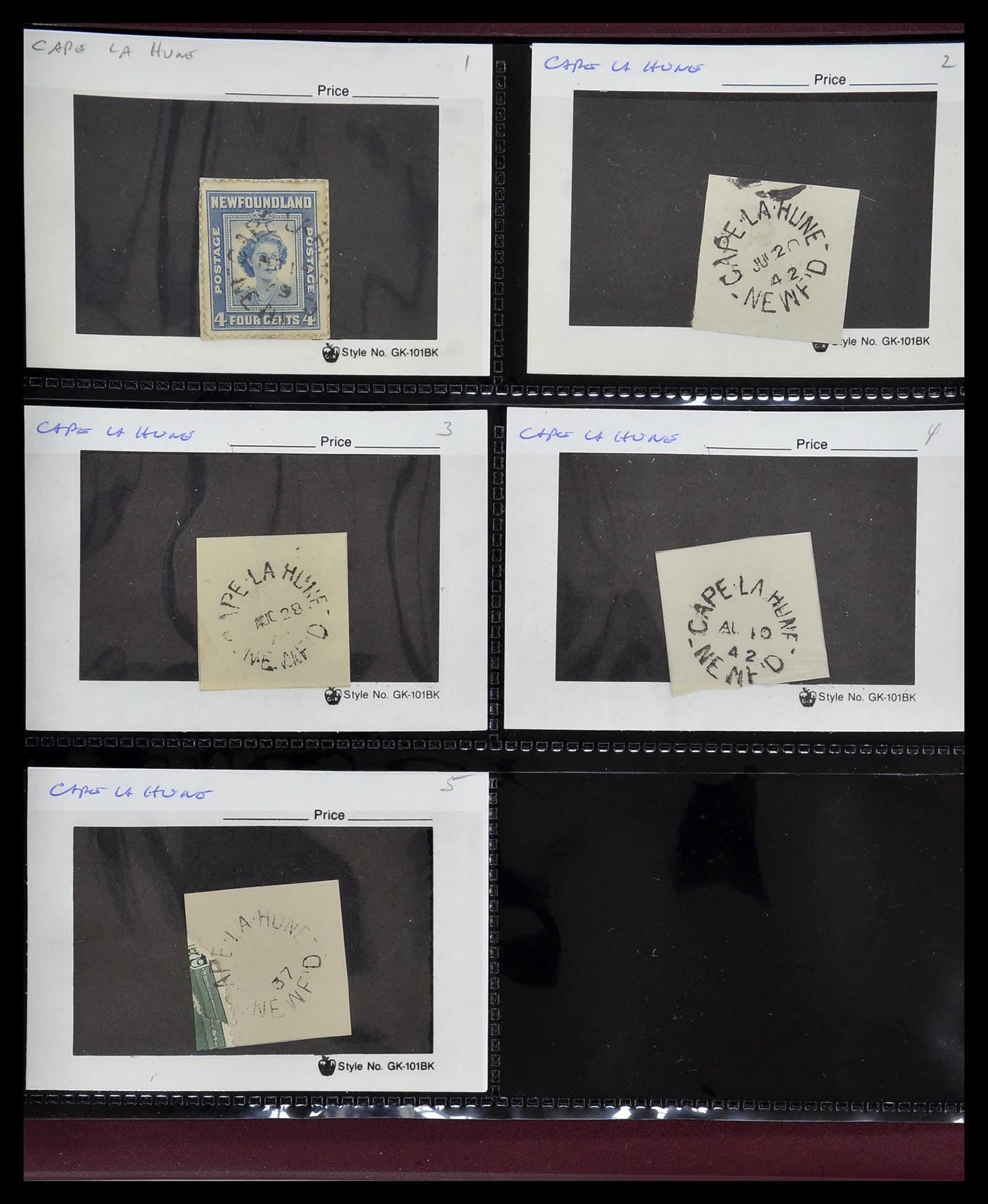 34380 085 - Postzegelverzameling 34380 Newfoundland stempelverzameling 1868-1950.