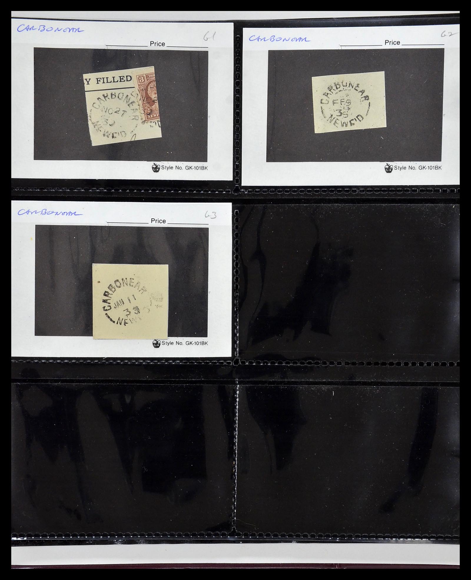 34380 099 - Postzegelverzameling 34380 Newfoundland stempelverzameling 1868-1950.