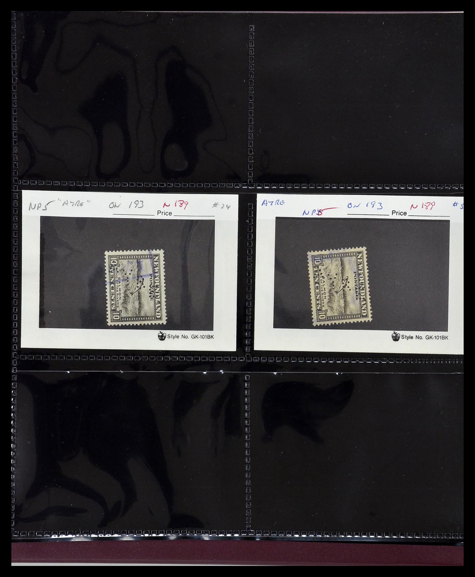 34380 606 - Postzegelverzameling 34380 Newfoundland stempelverzameling 1868-1950.