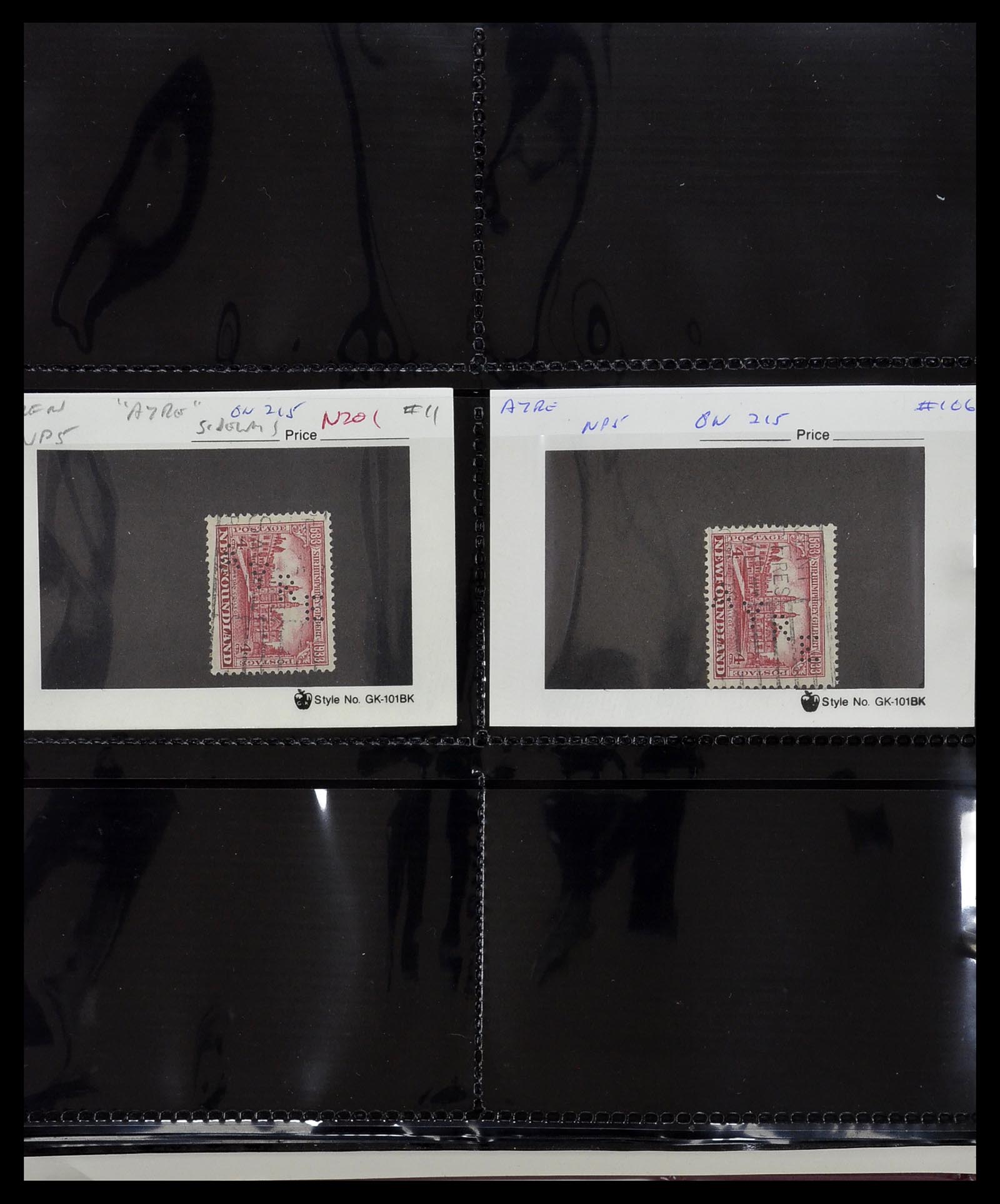 34380 611 - Postzegelverzameling 34380 Newfoundland stempelverzameling 1868-1950.
