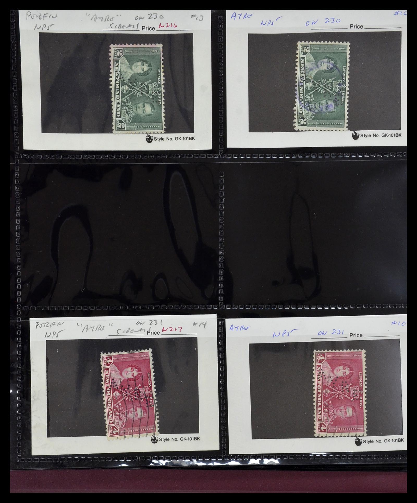 34380 615 - Postzegelverzameling 34380 Newfoundland stempelverzameling 1868-1950.