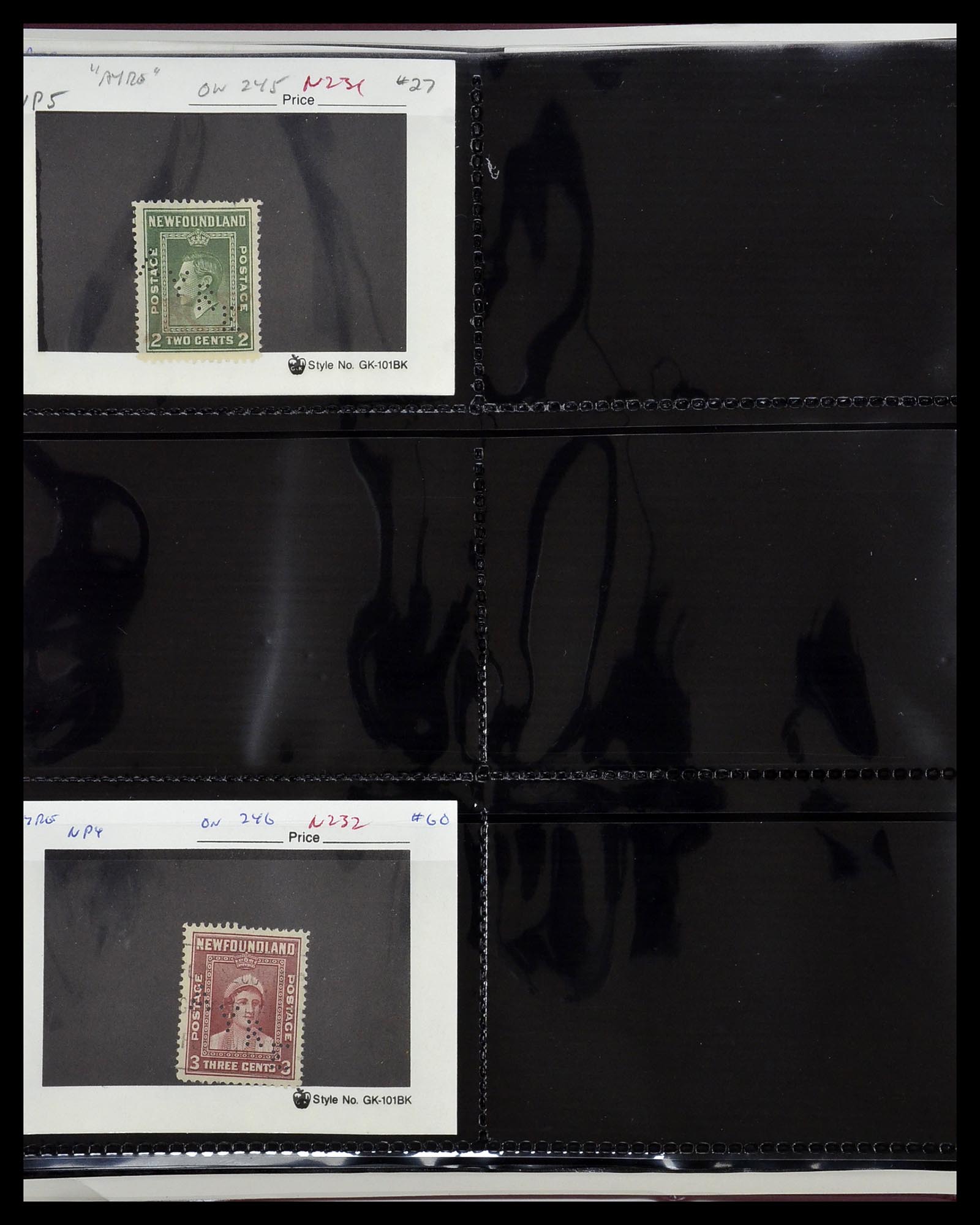 34380 618 - Postzegelverzameling 34380 Newfoundland stempelverzameling 1868-1950.