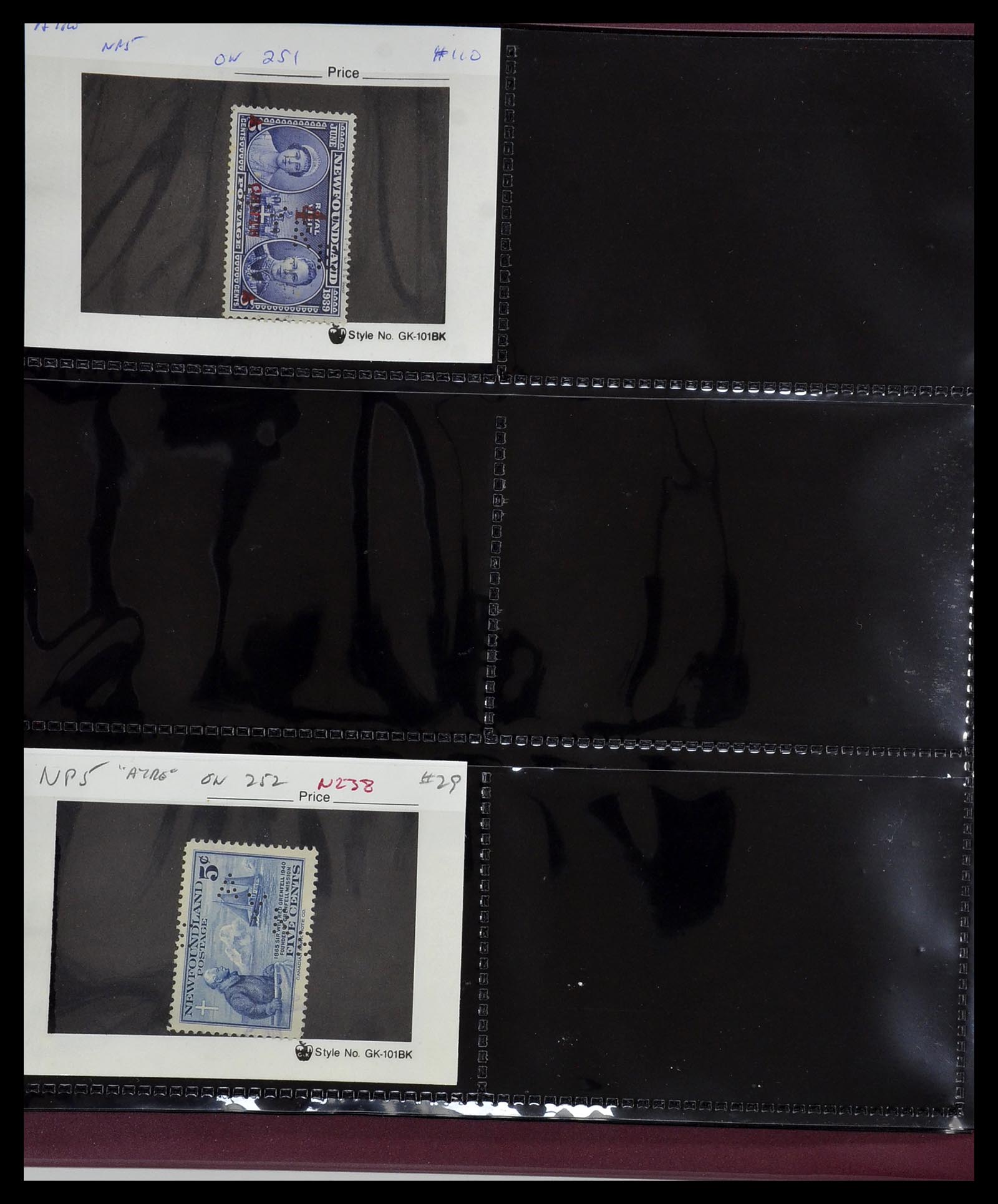 34380 620 - Postzegelverzameling 34380 Newfoundland stempelverzameling 1868-1950.
