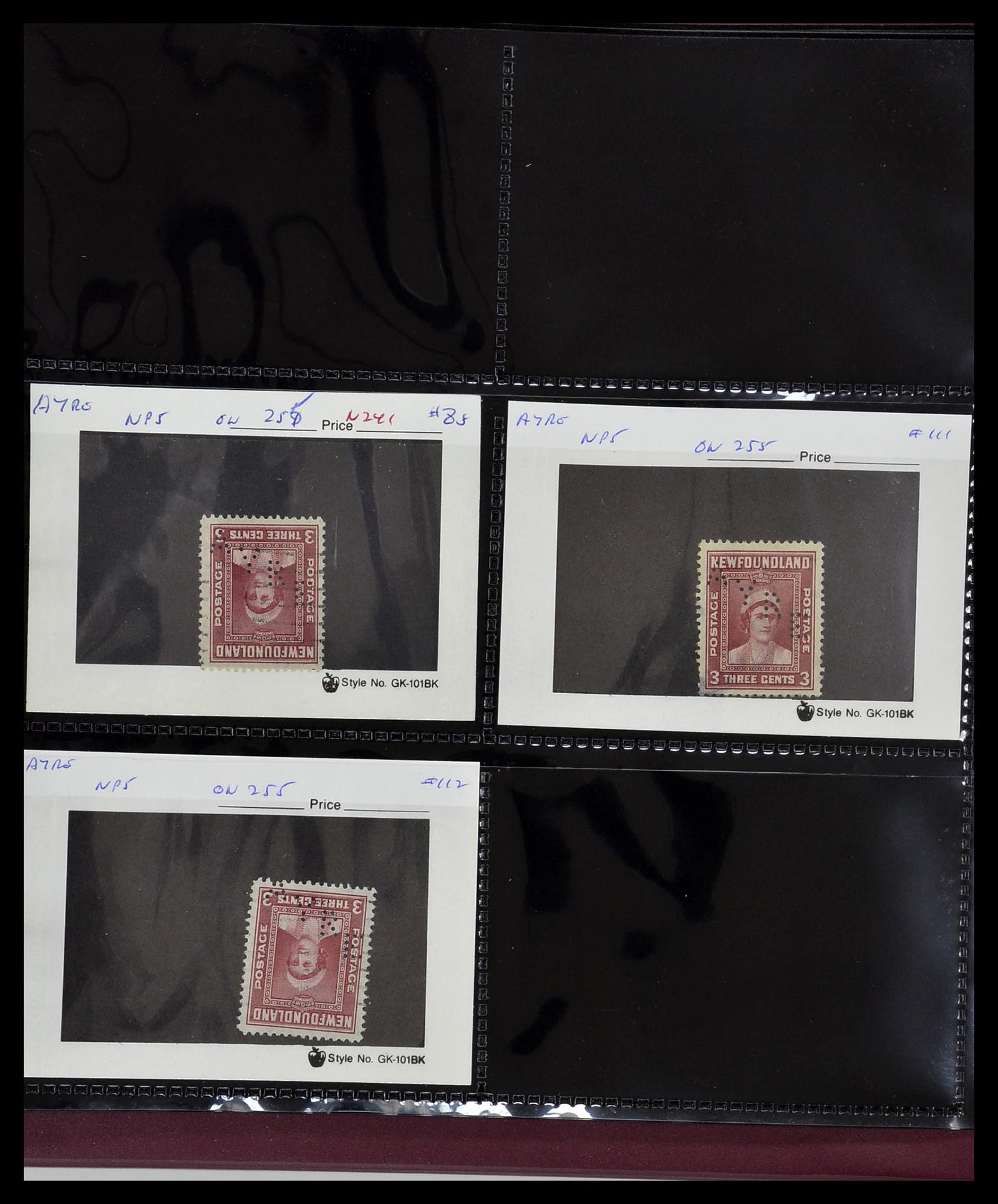 34380 621 - Postzegelverzameling 34380 Newfoundland stempelverzameling 1868-1950.