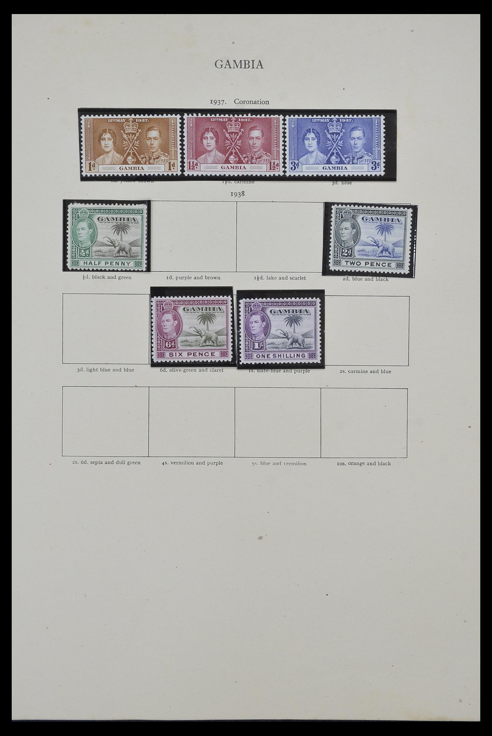 34381 001 - Postzegelverzameling 34381 Engelse koloniën 1937-1984.