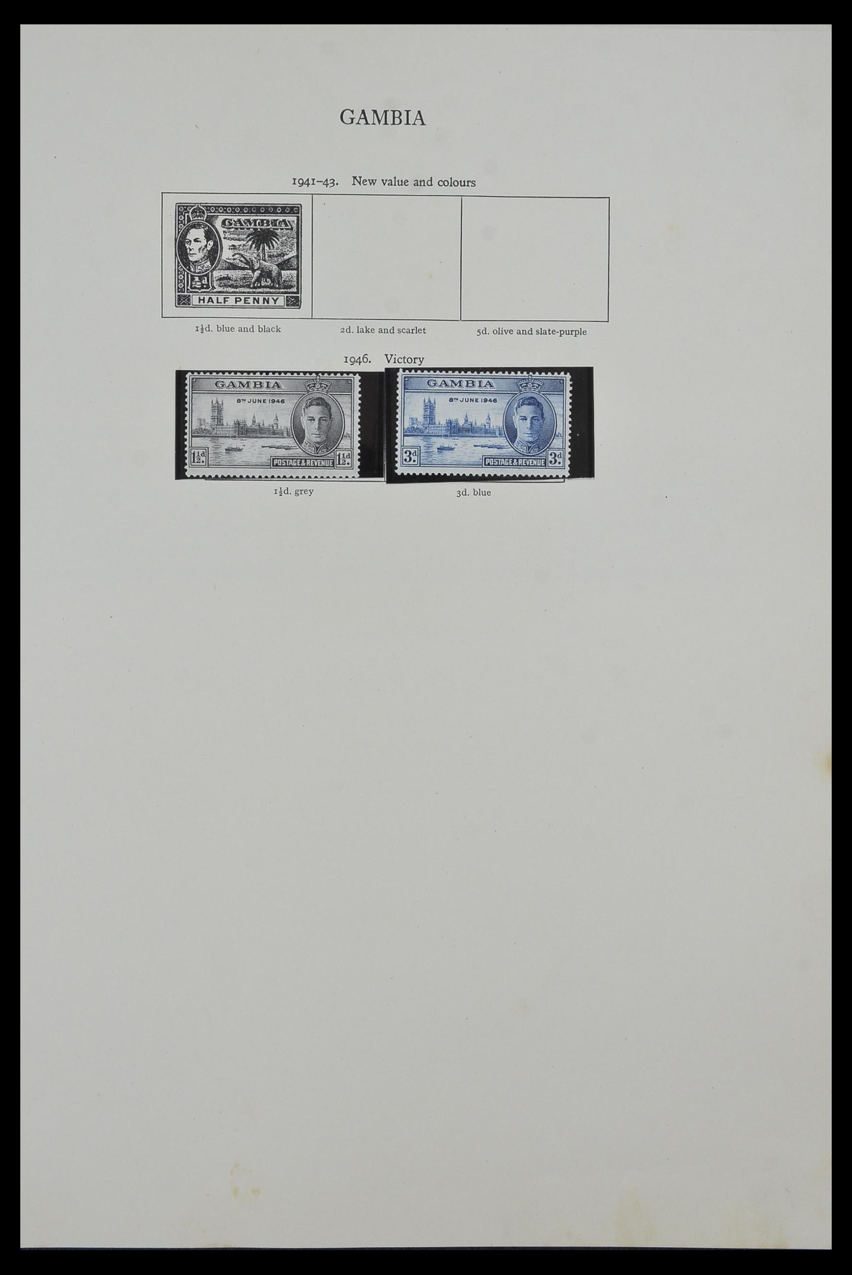 34381 002 - Postzegelverzameling 34381 Engelse koloniën 1937-1984.