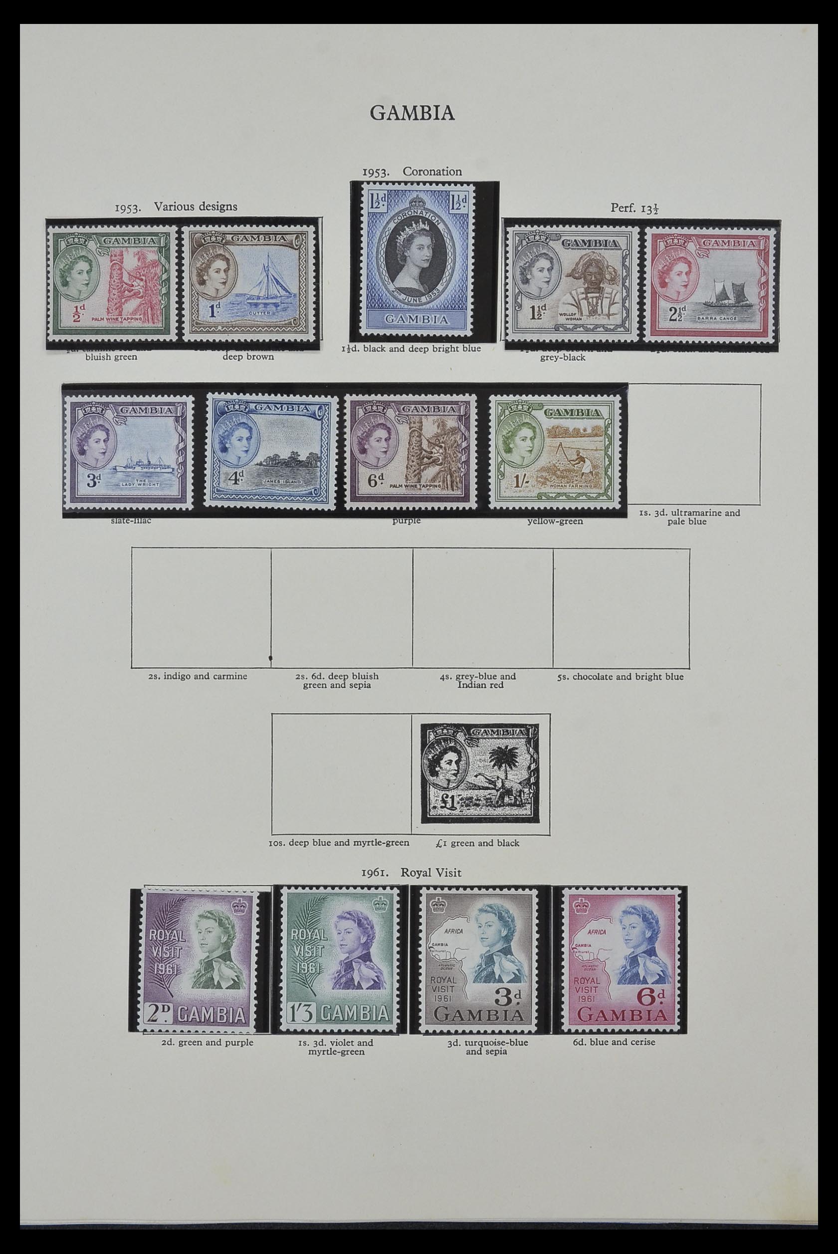 34381 004 - Postzegelverzameling 34381 Engelse koloniën 1937-1984.