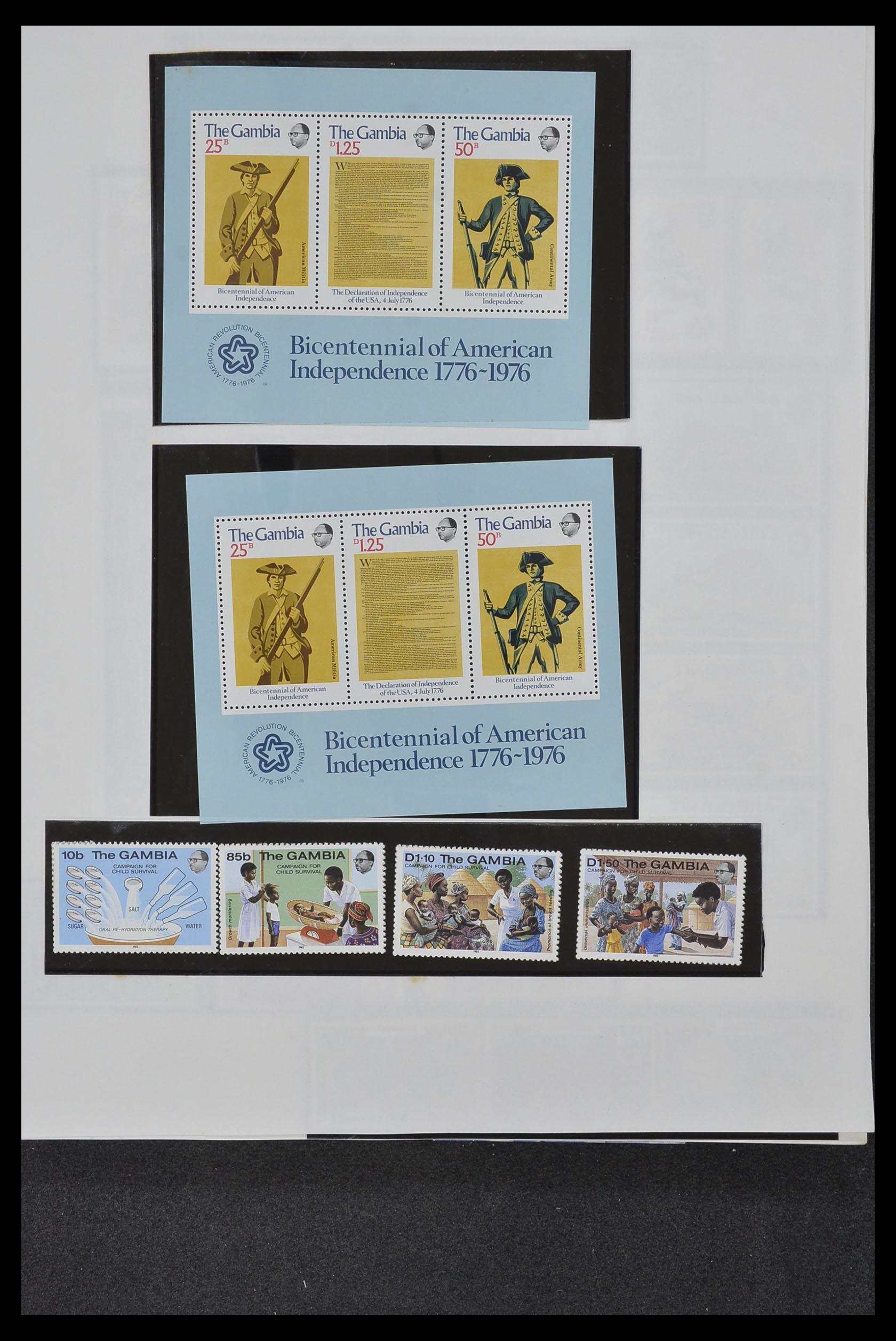 34381 013 - Postzegelverzameling 34381 Engelse koloniën 1937-1984.
