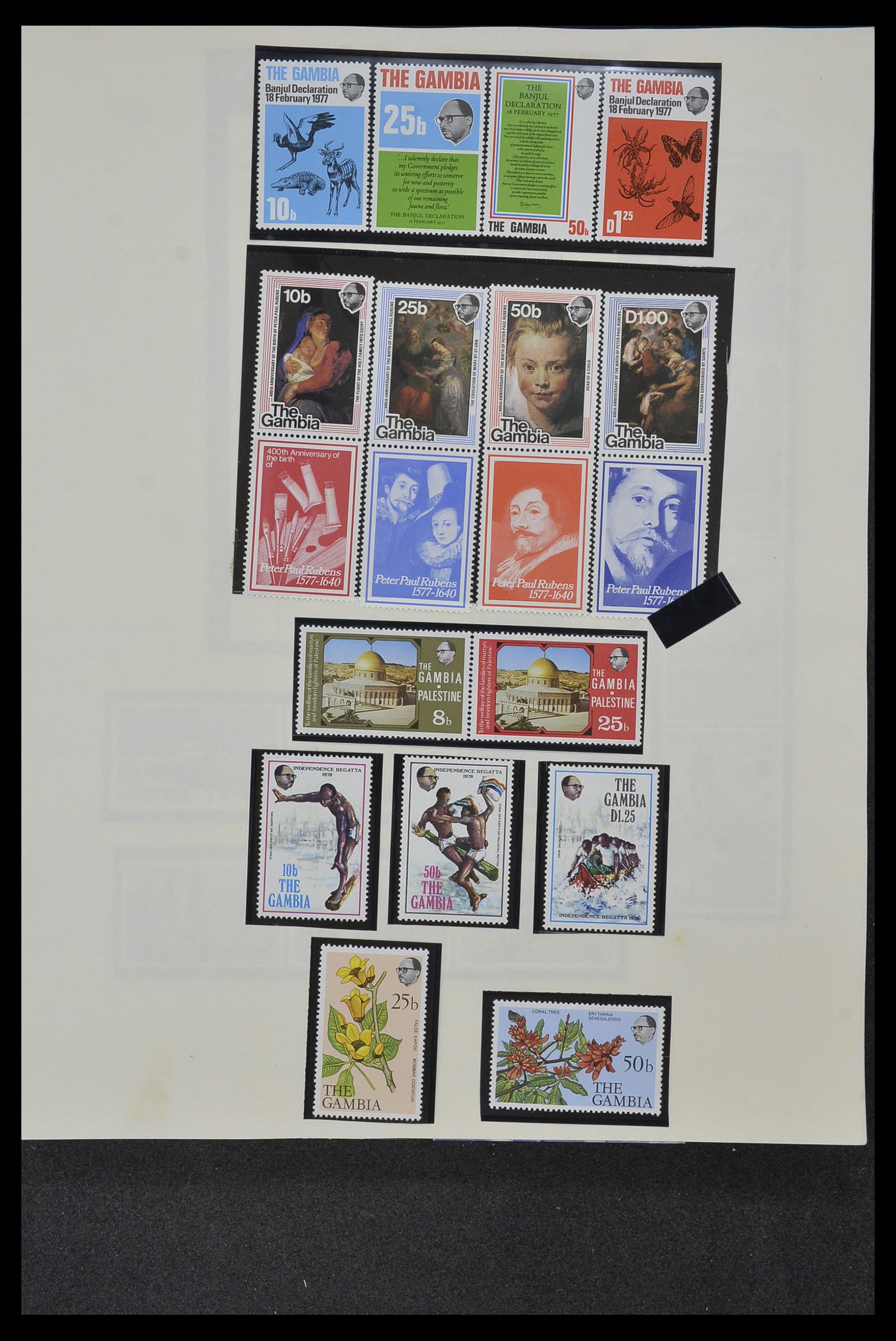 34381 016 - Postzegelverzameling 34381 Engelse koloniën 1937-1984.