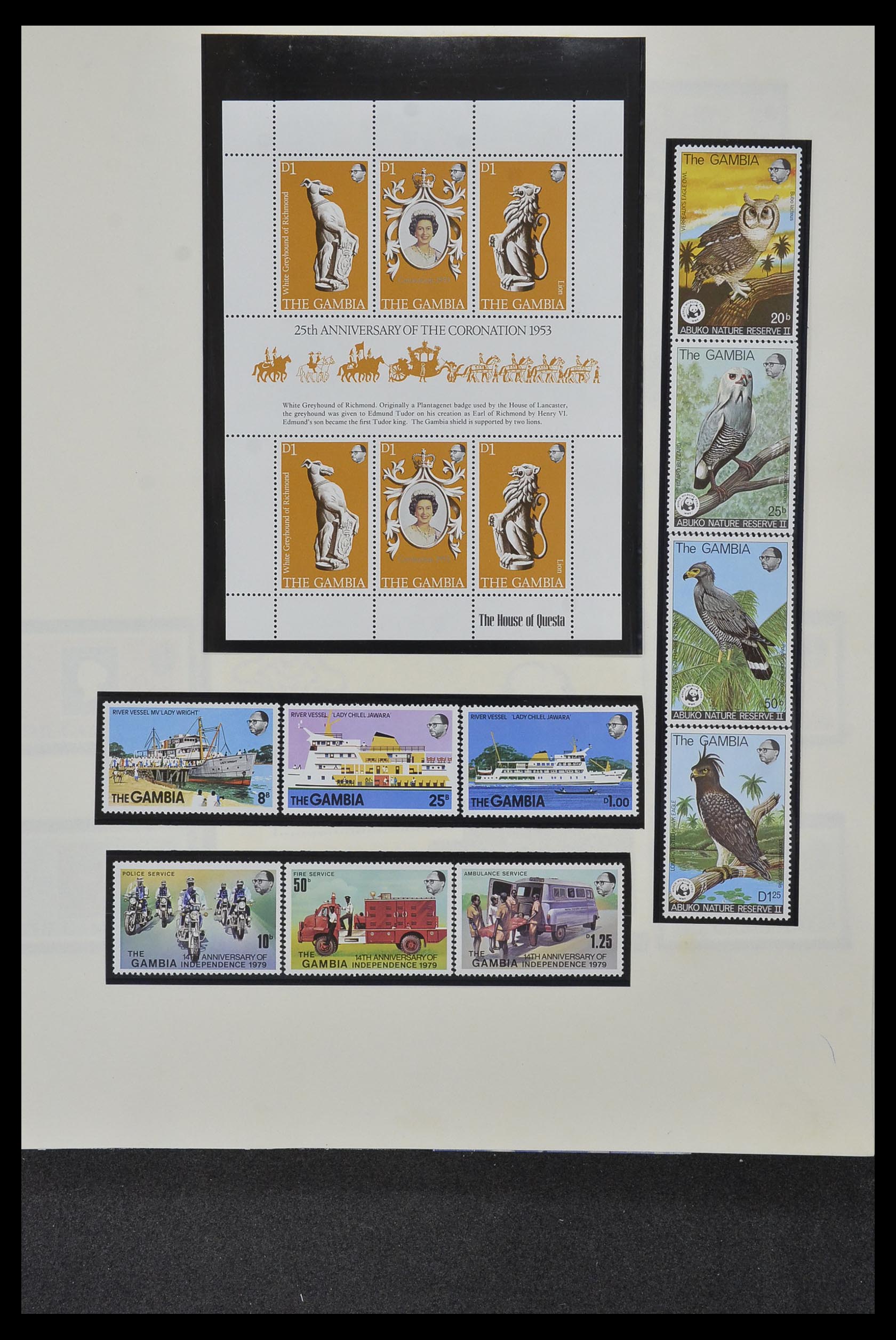 34381 017 - Postzegelverzameling 34381 Engelse koloniën 1937-1984.