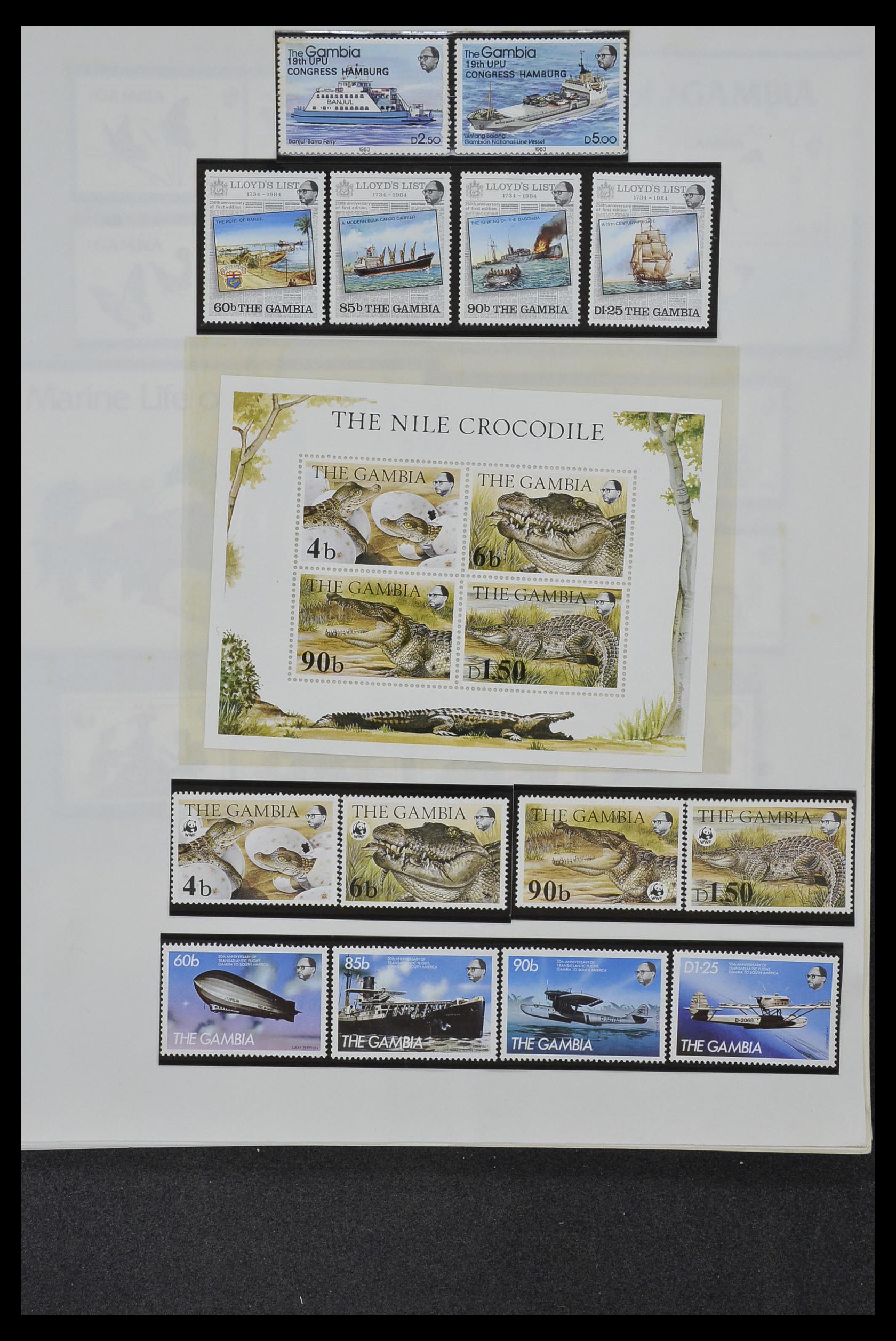 34381 027 - Postzegelverzameling 34381 Engelse koloniën 1937-1984.
