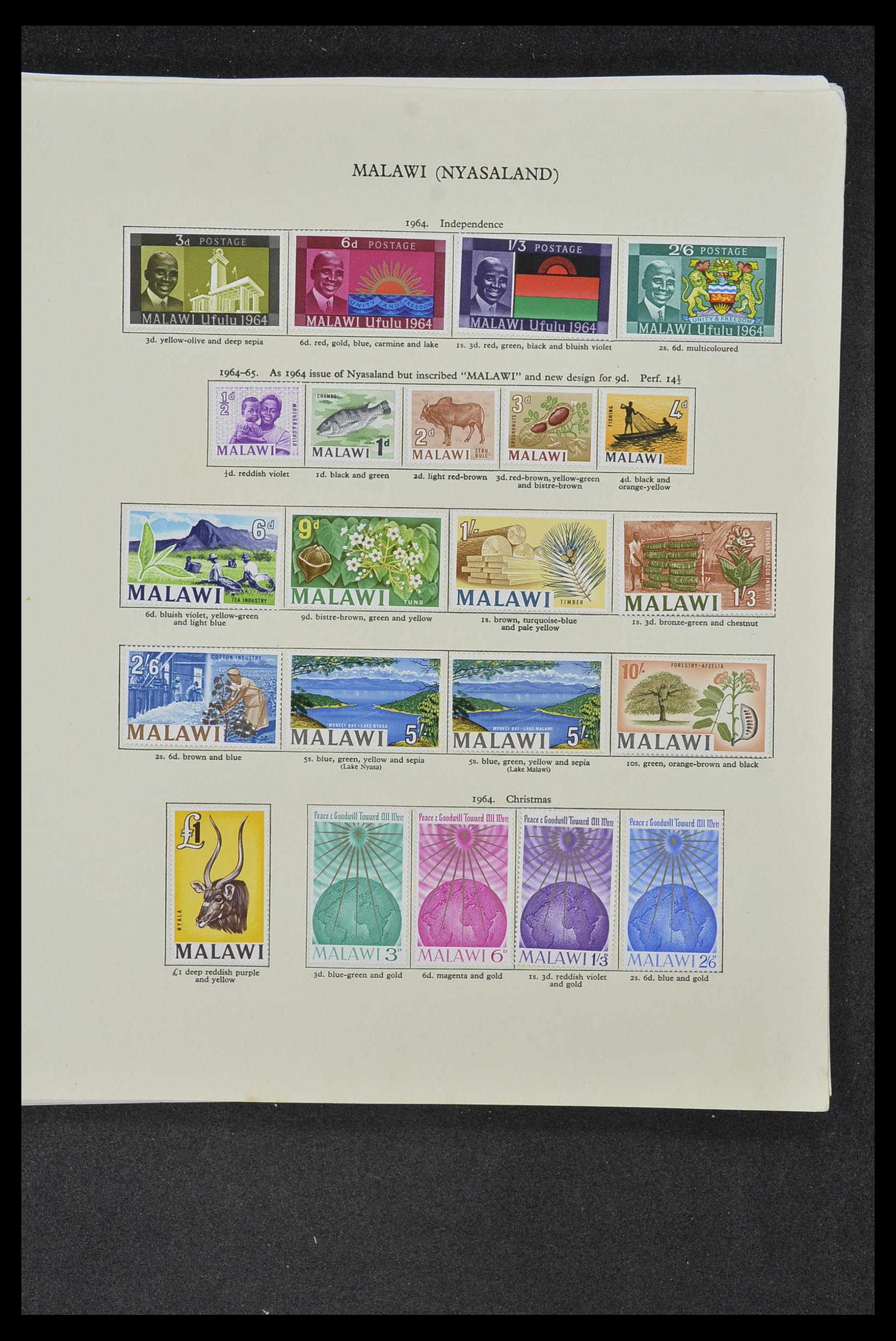 34381 029 - Postzegelverzameling 34381 Engelse koloniën 1937-1984.