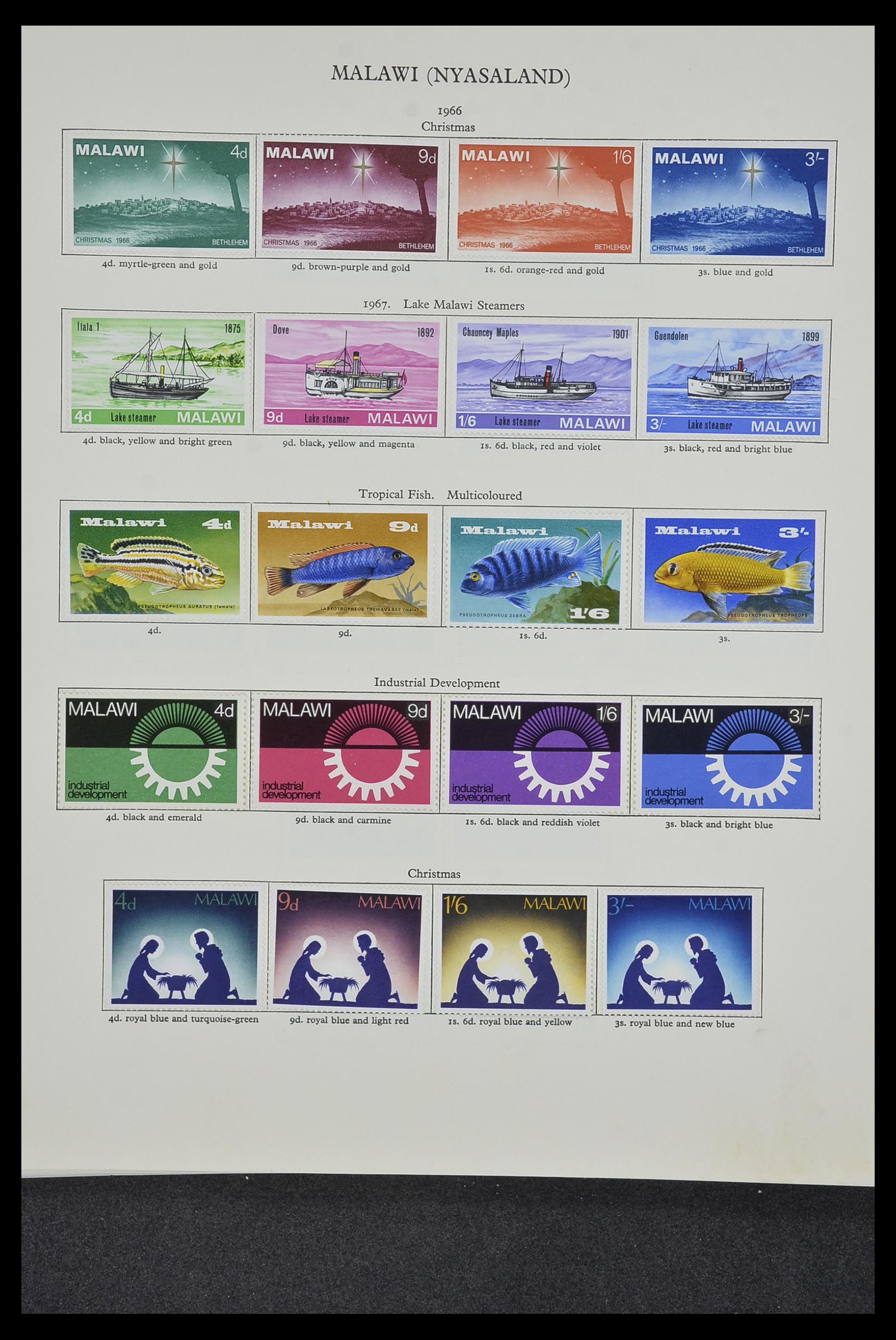 34381 032 - Postzegelverzameling 34381 Engelse koloniën 1937-1984.