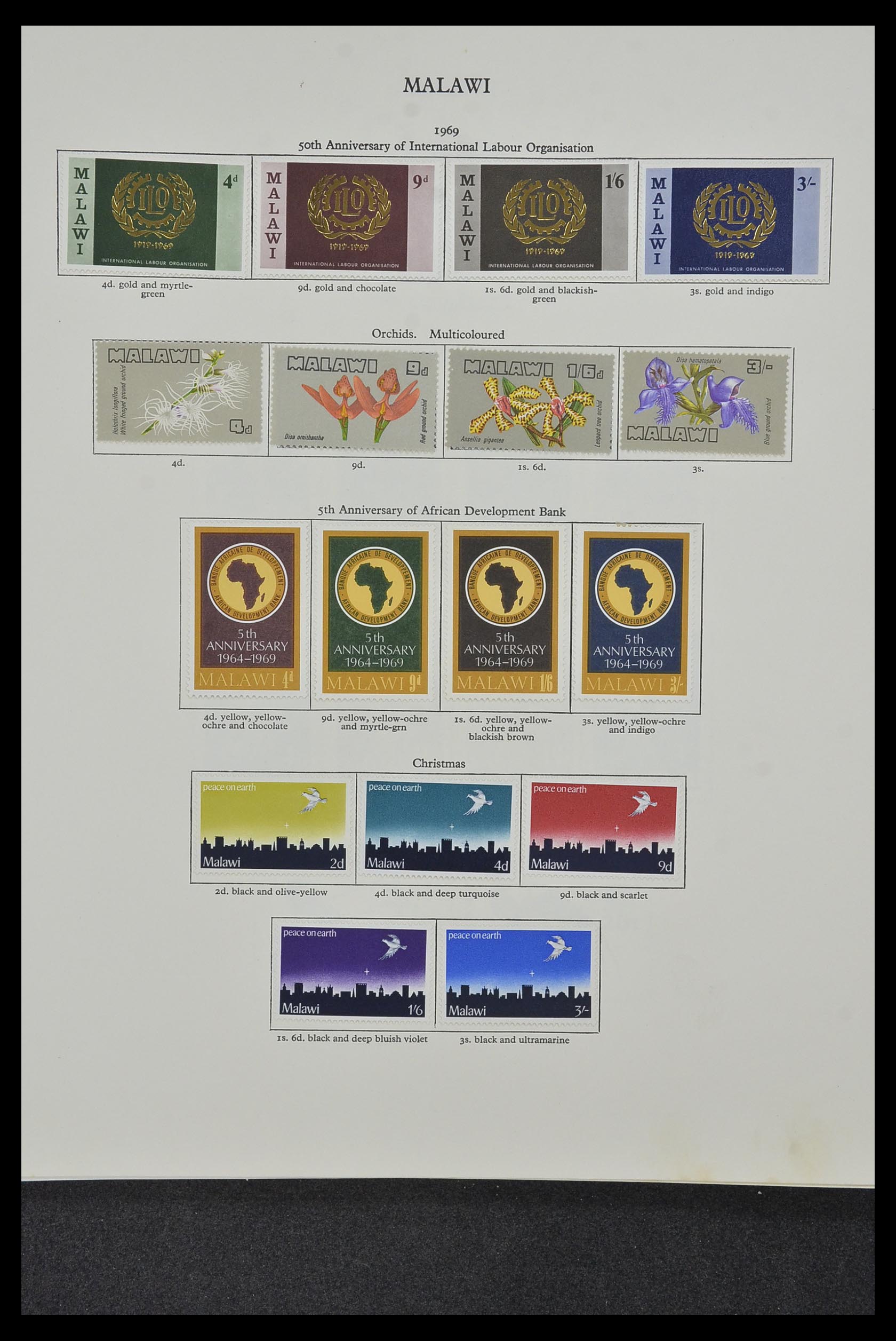 34381 035 - Postzegelverzameling 34381 Engelse koloniën 1937-1984.