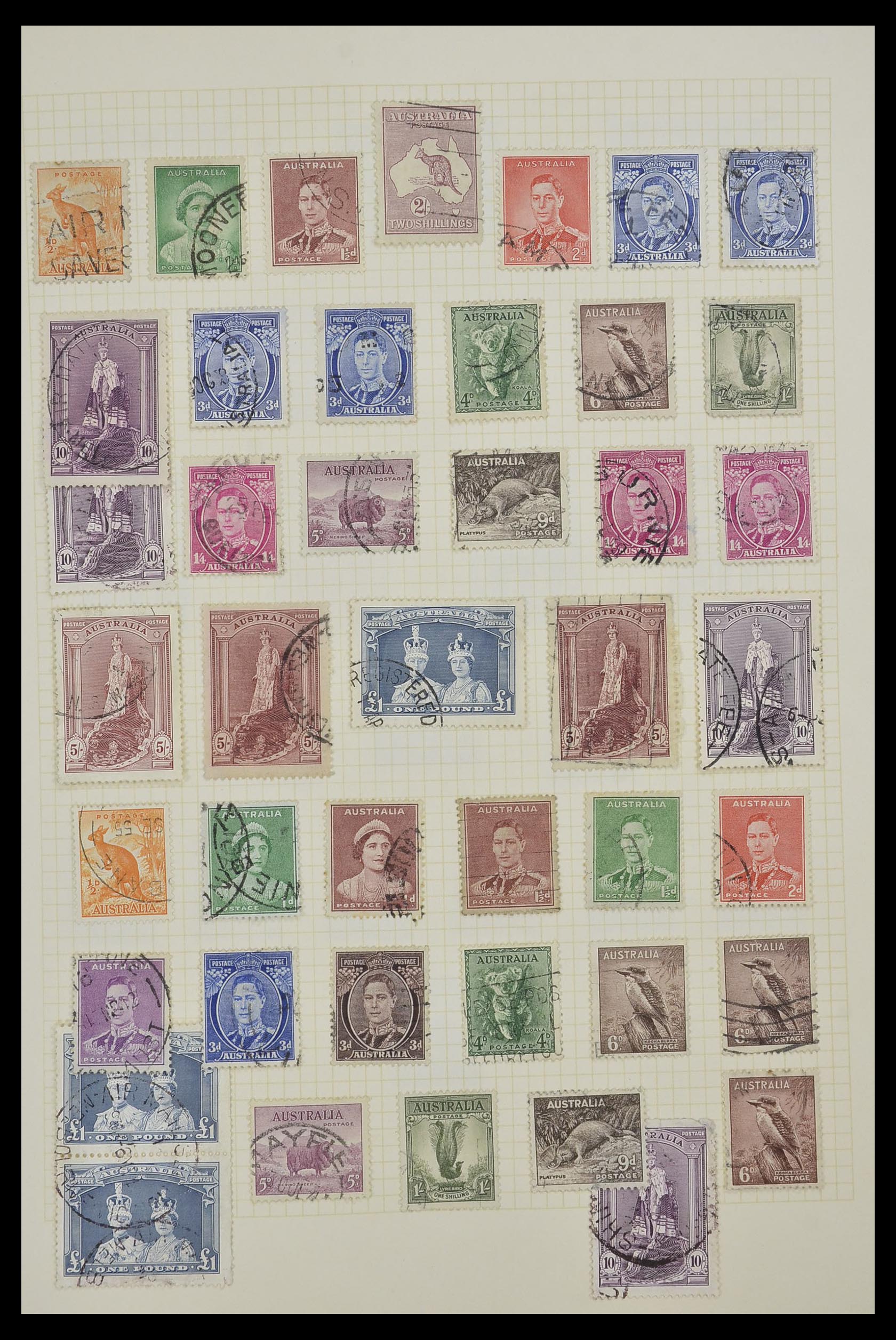 34382 002 - Postzegelverzameling 34382 Engelse koloniën 1937-2006.