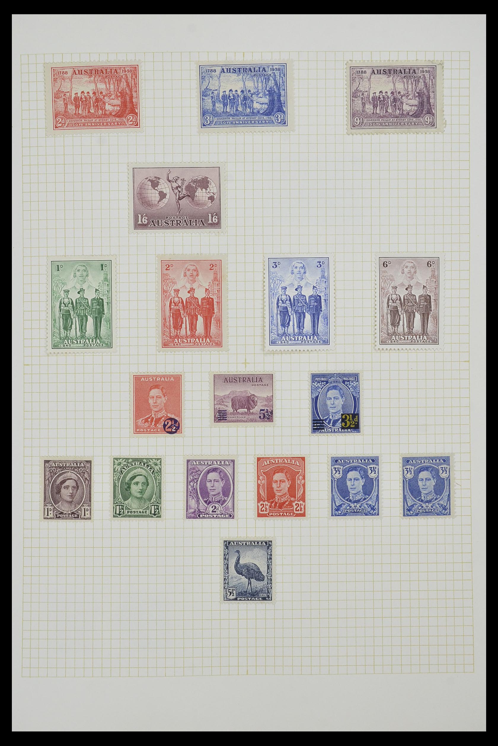 34382 003 - Postzegelverzameling 34382 Engelse koloniën 1937-2006.